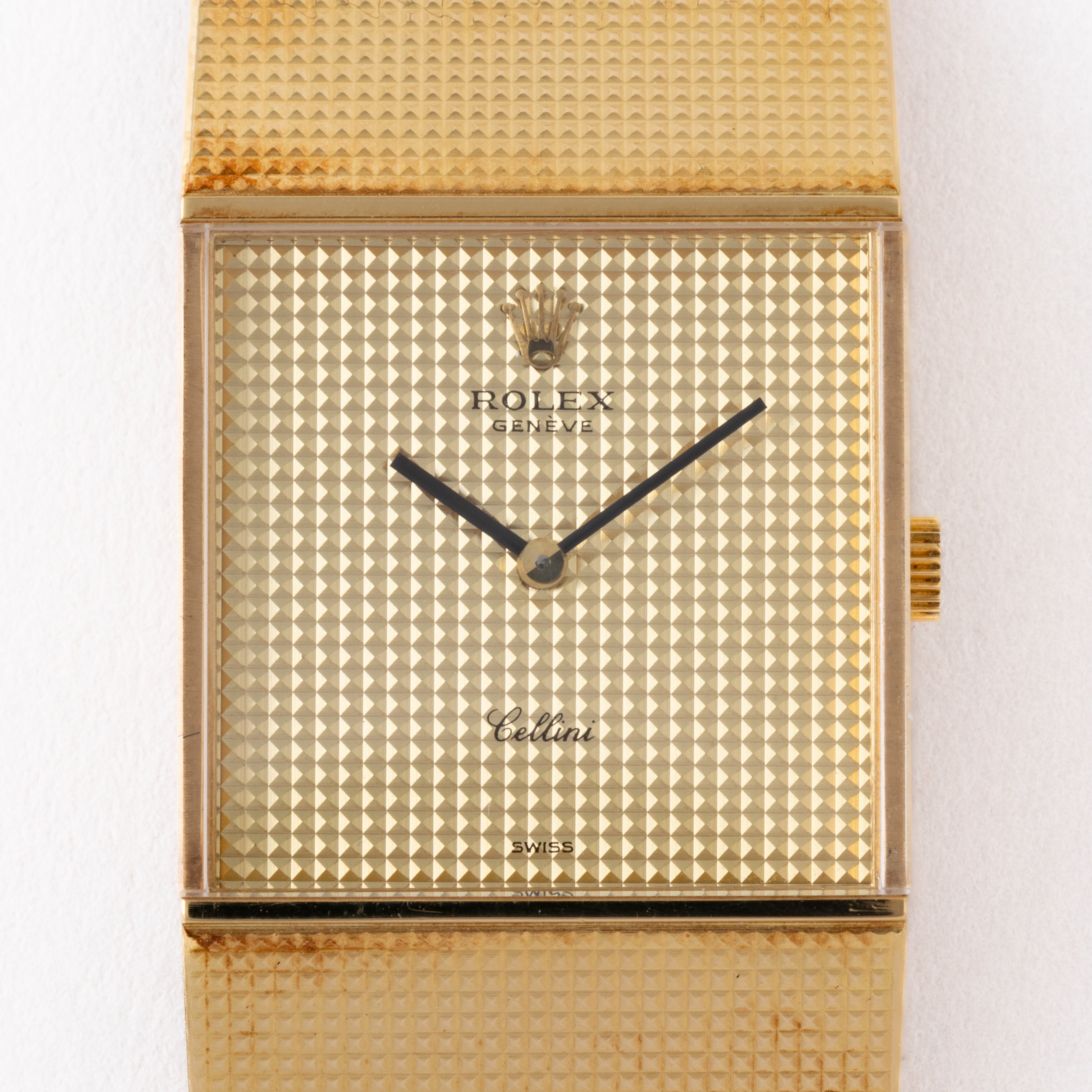 ロレックス チェリーニ ピラミッド 18金無垢 1981年製 スクエアケース Ref.4312 ギャラ、タグ付き