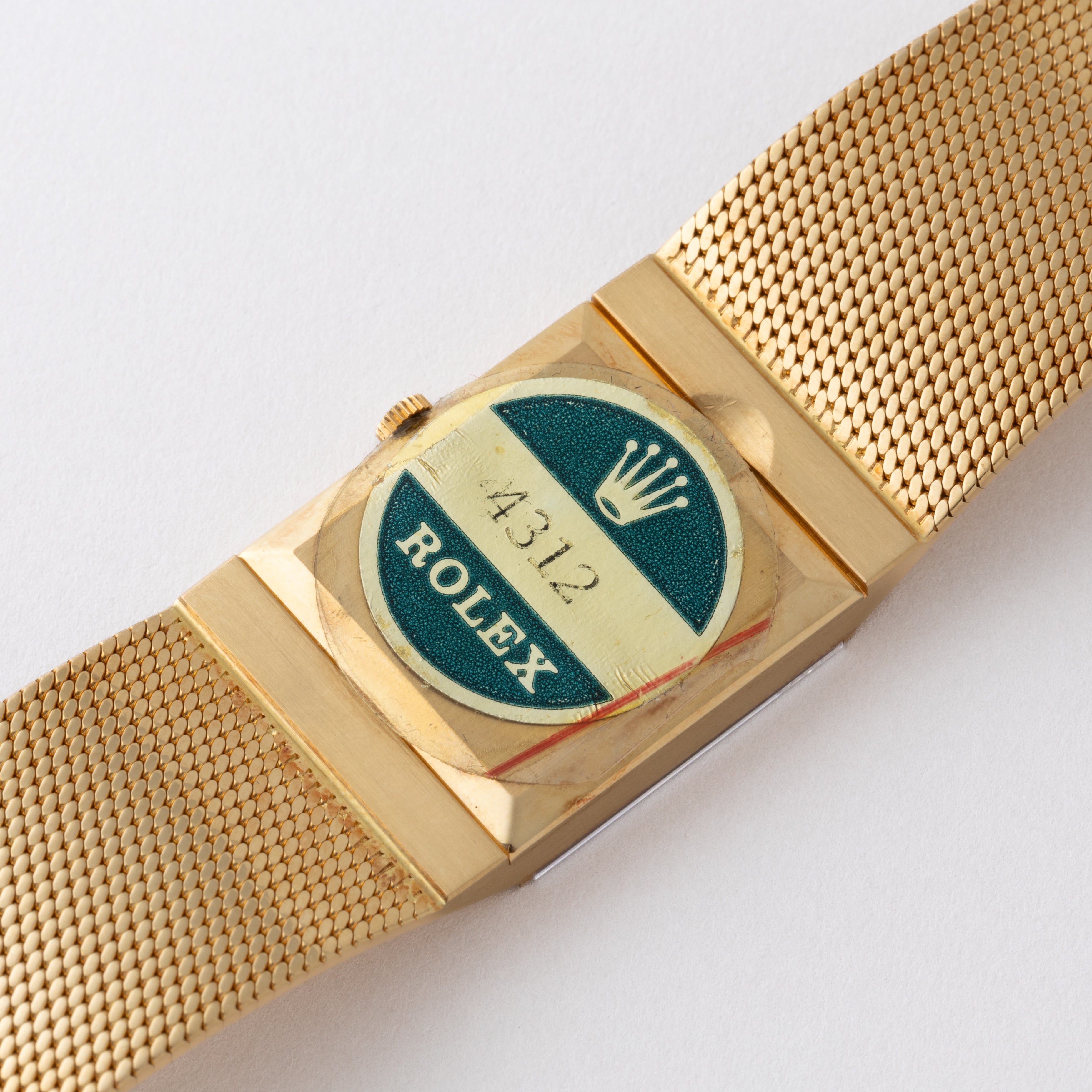 ロレックス チェリーニ ピラミッド 18金無垢 1981年製 スクエアケース Ref.4312 ギャラ、タグ付き
