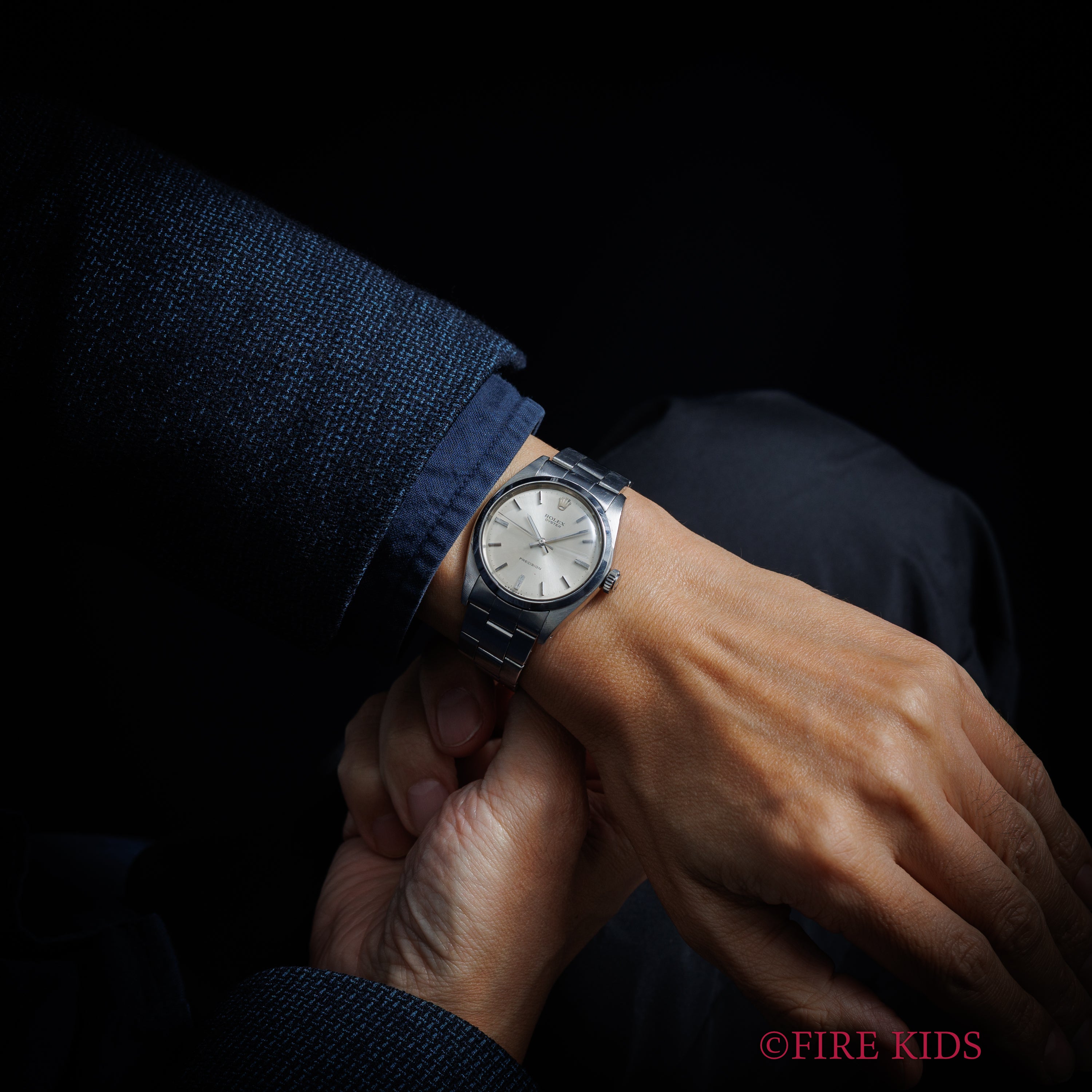 ロレックス オイスター 夜光なし ノンデイト 1970年製 Ref.6426 シルバーダイヤル 手巻 純正巻きブレス ドーム型風防