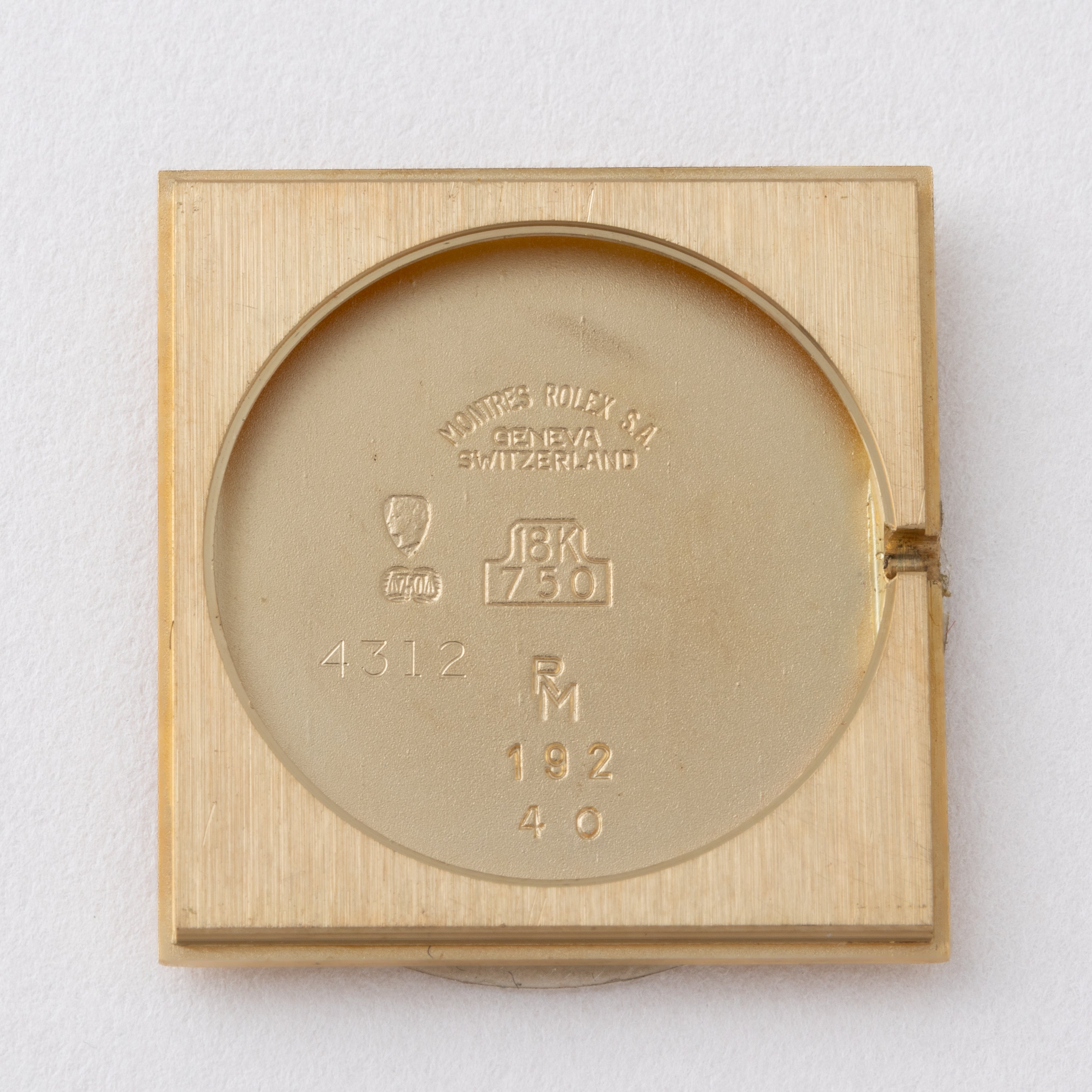 ロレックス チェリーニ ピラミッド 18金無垢 1981年製 スクエアケース Ref.4312 ギャラ、タグ付き