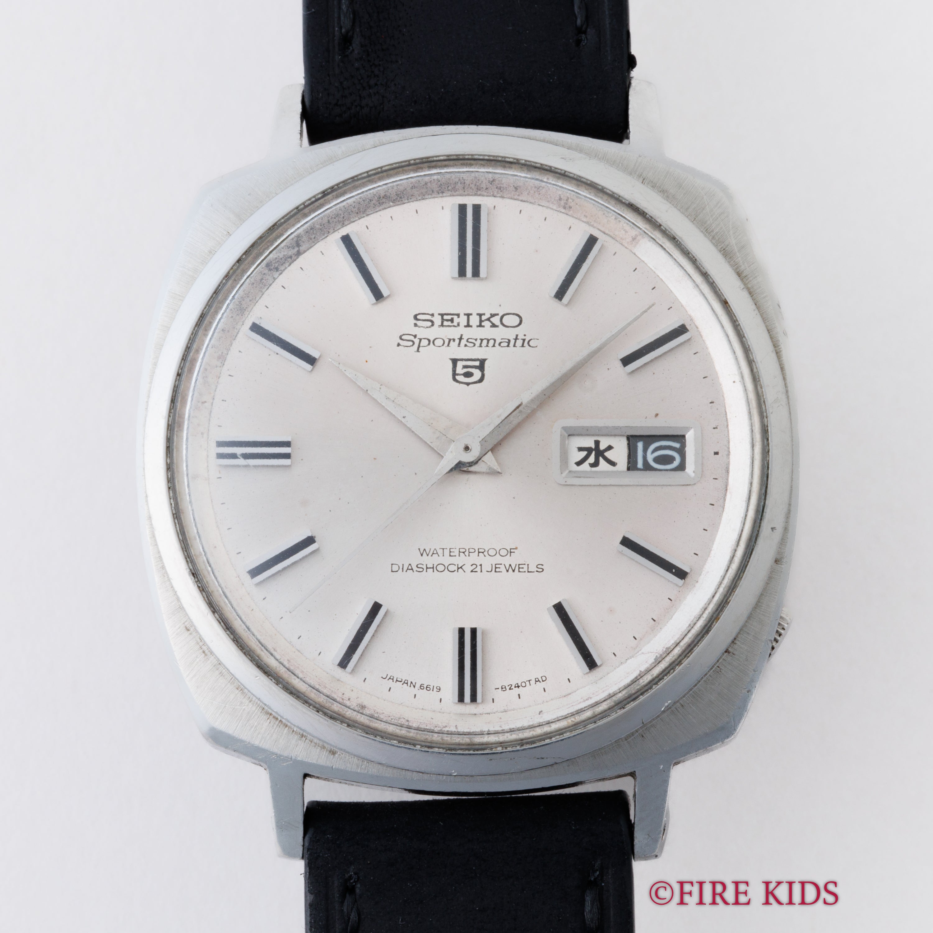 セイコー 5スポーツマチック クッション型ケースRef.6619-8190 イルカマーク 自動巻 Cal.410