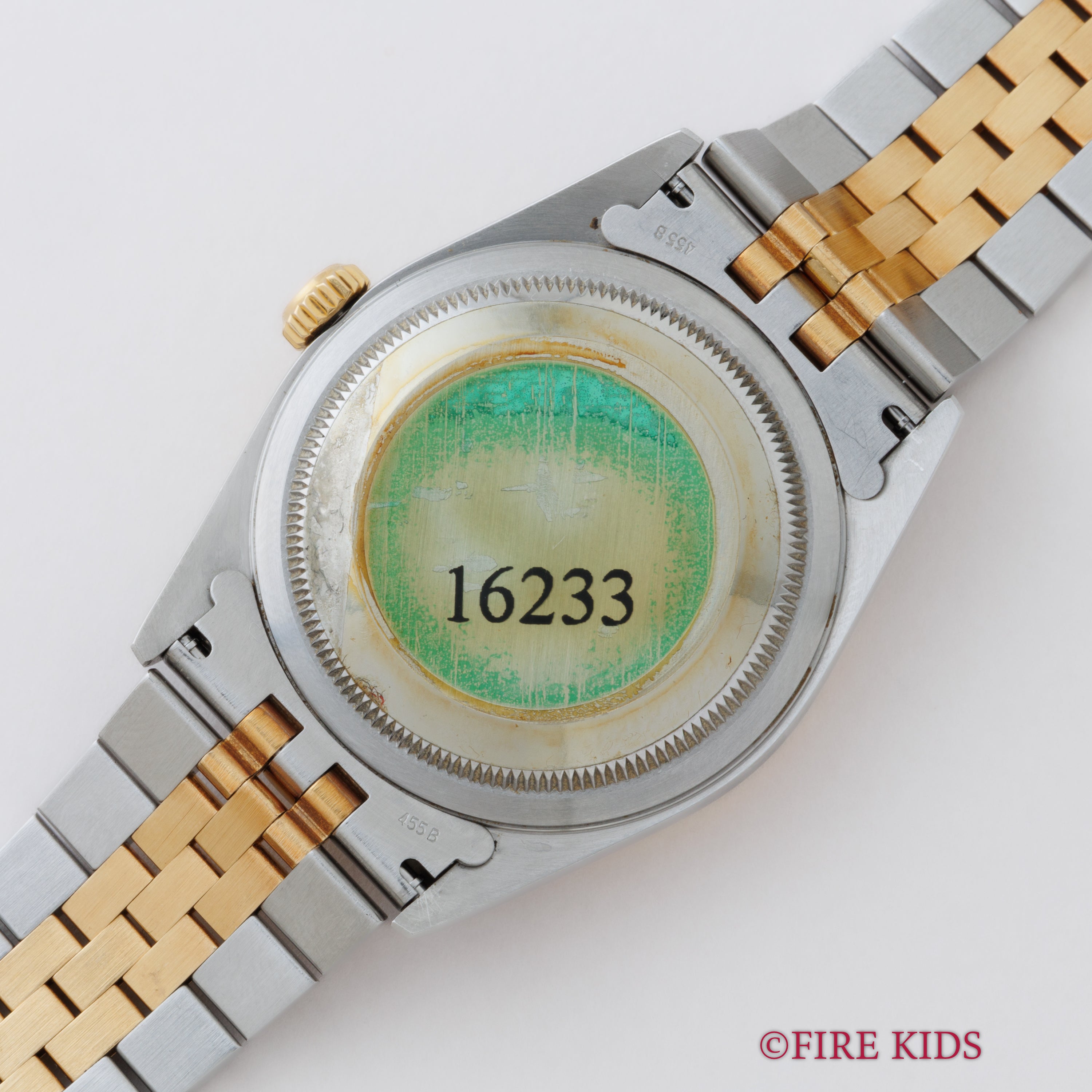 ロレックス デイトジャスト 2002年製 Ref.16233 2BR コンビ オニキス2Pダイヤダイヤル ギャラ付