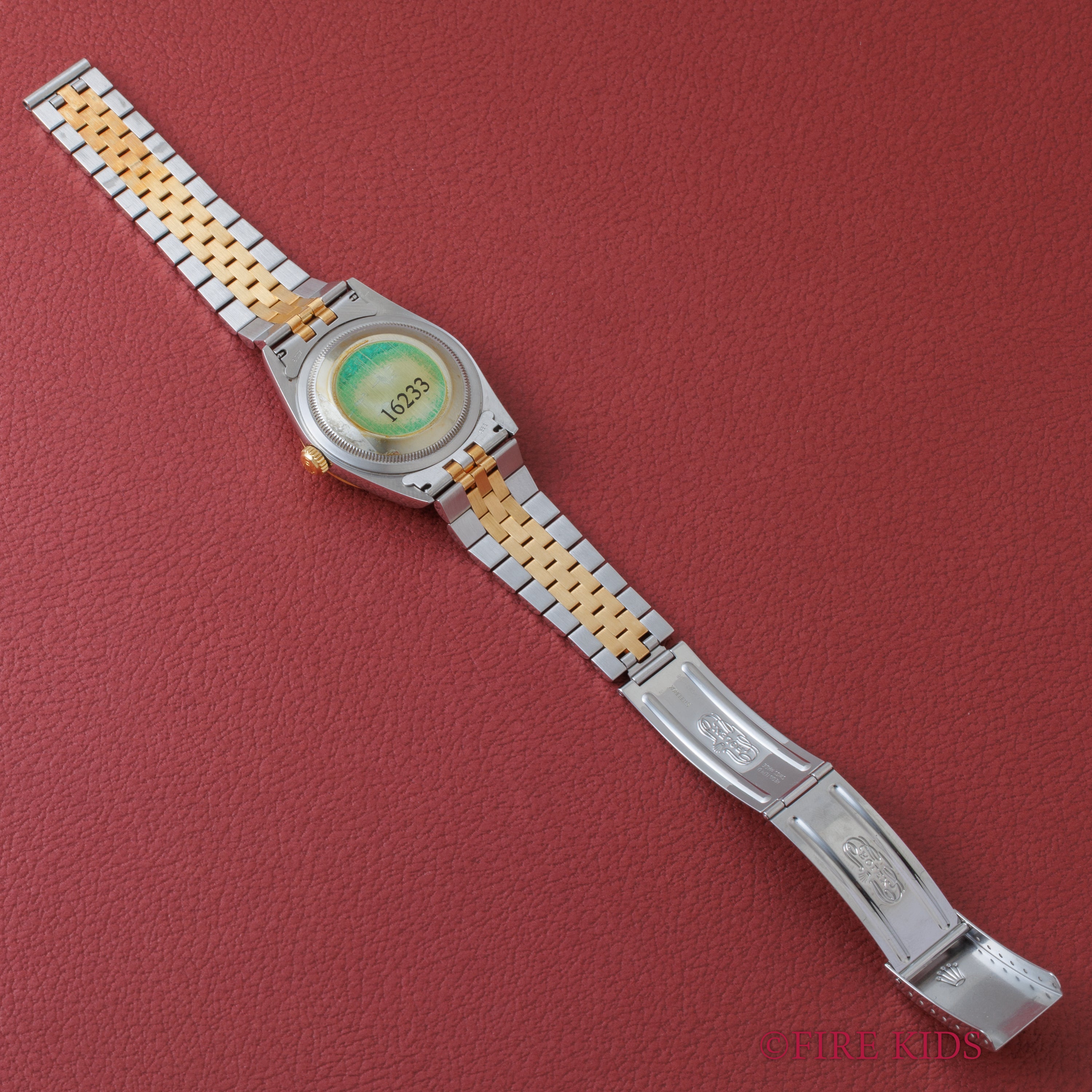 ロレックス デイトジャスト 2002年製 Ref.16233 2BR コンビ オニキス2Pダイヤダイヤル ギャラ付