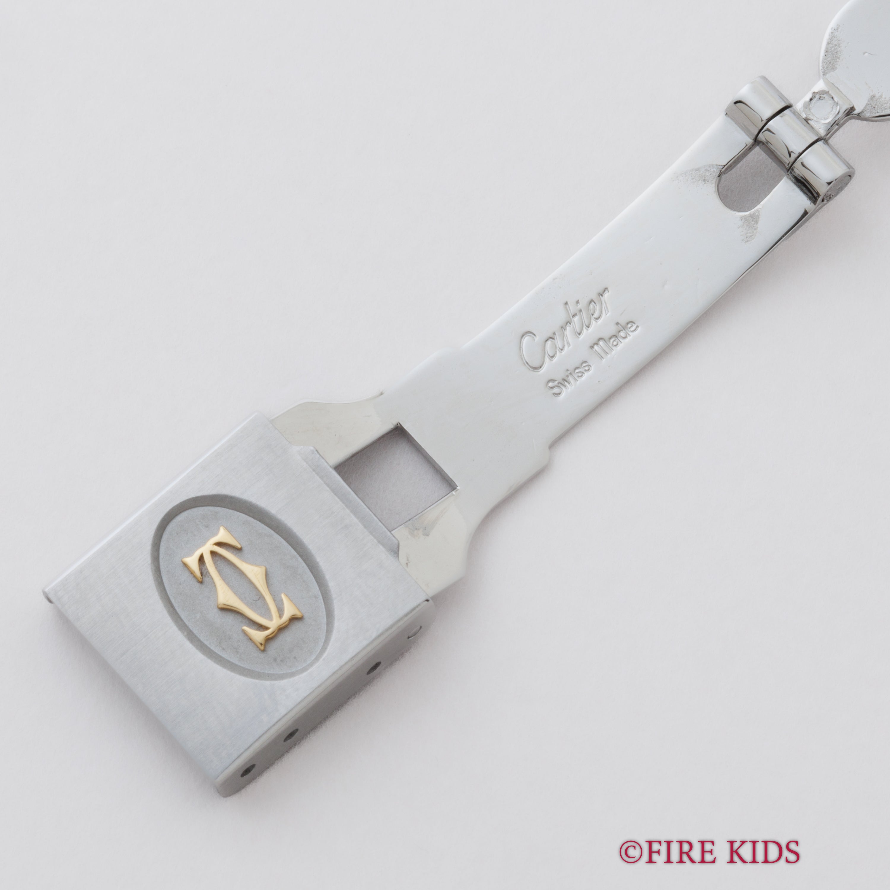 カルティエ サントス LMサイズ コンビ 1980年代製 自動巻き ホワイトローマンダイヤル