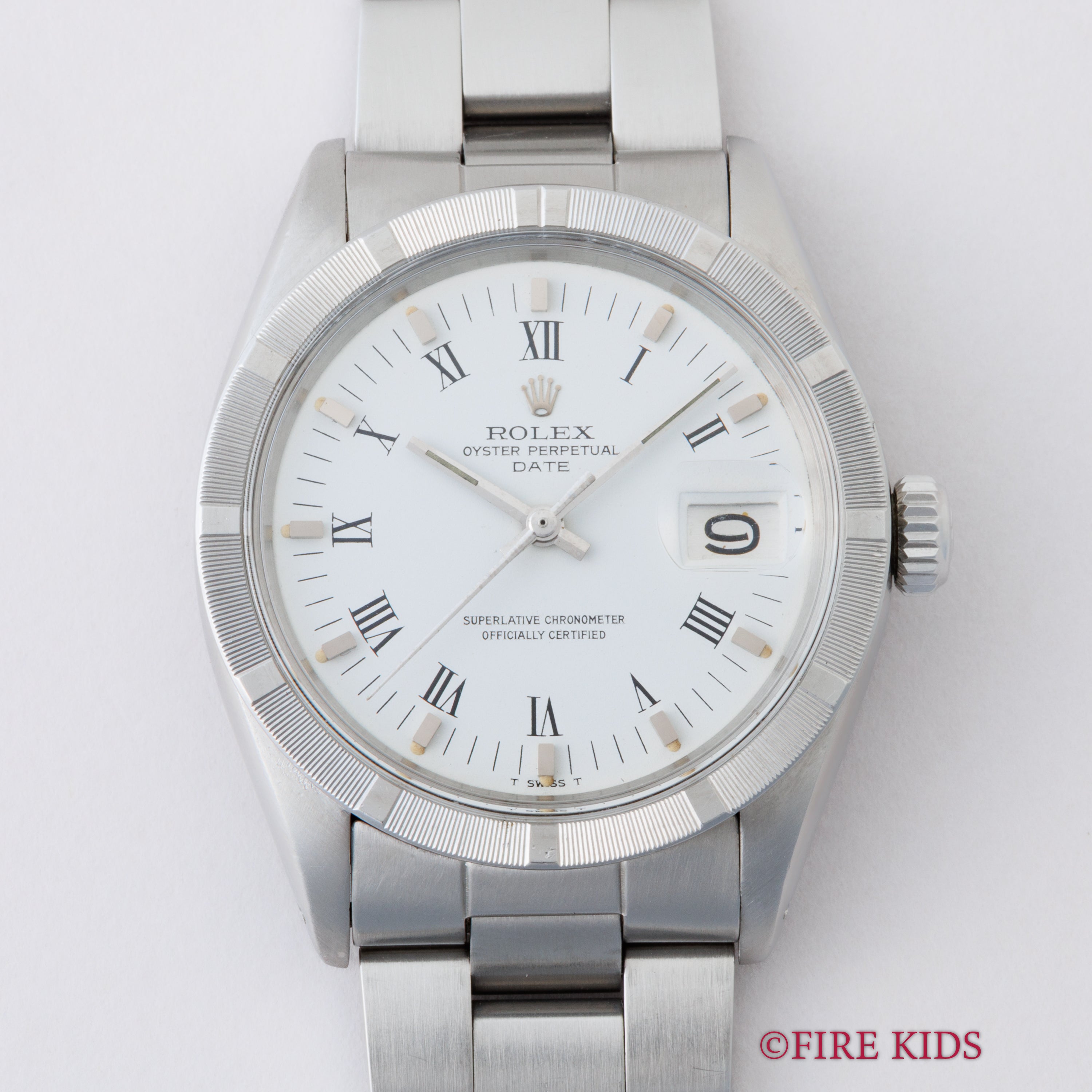 ロレックス 1972年製 オイスターパーペチュアルデイト Ref.1501 ホワイトローマンダイヤル 純正オイスターブレス