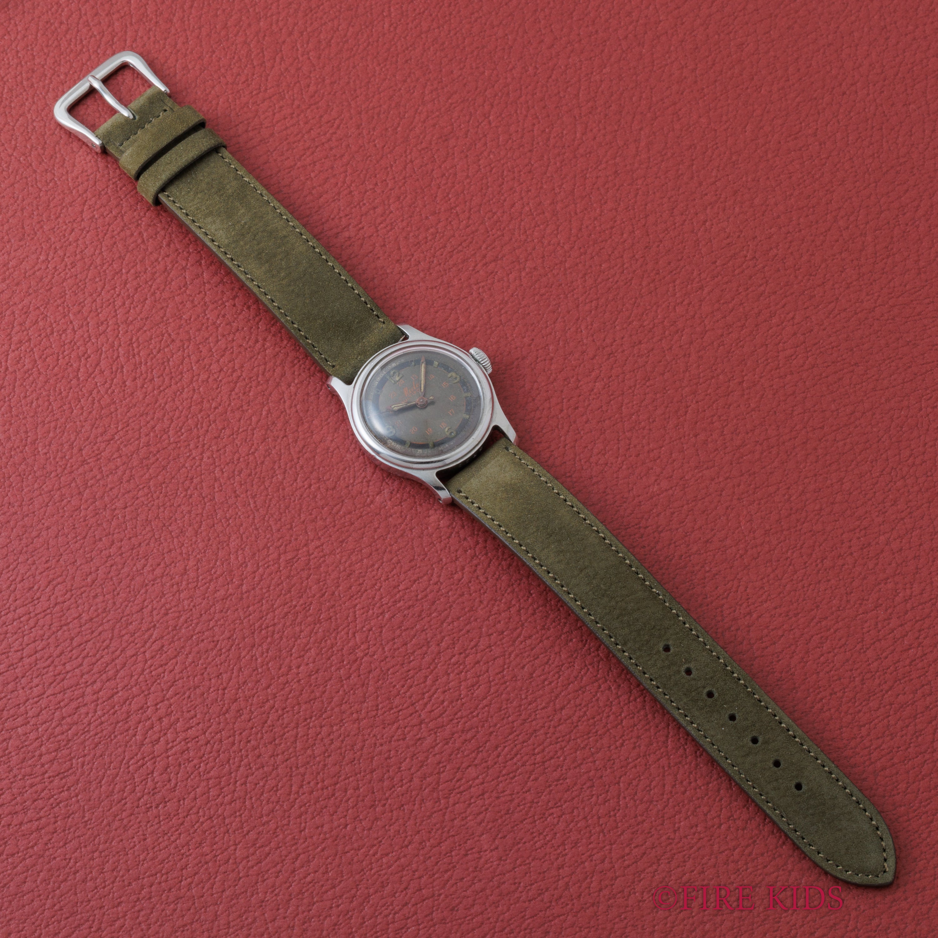 ミドー マルチフォート セクターダイヤル 1940年代製 センターセコンド 手巻