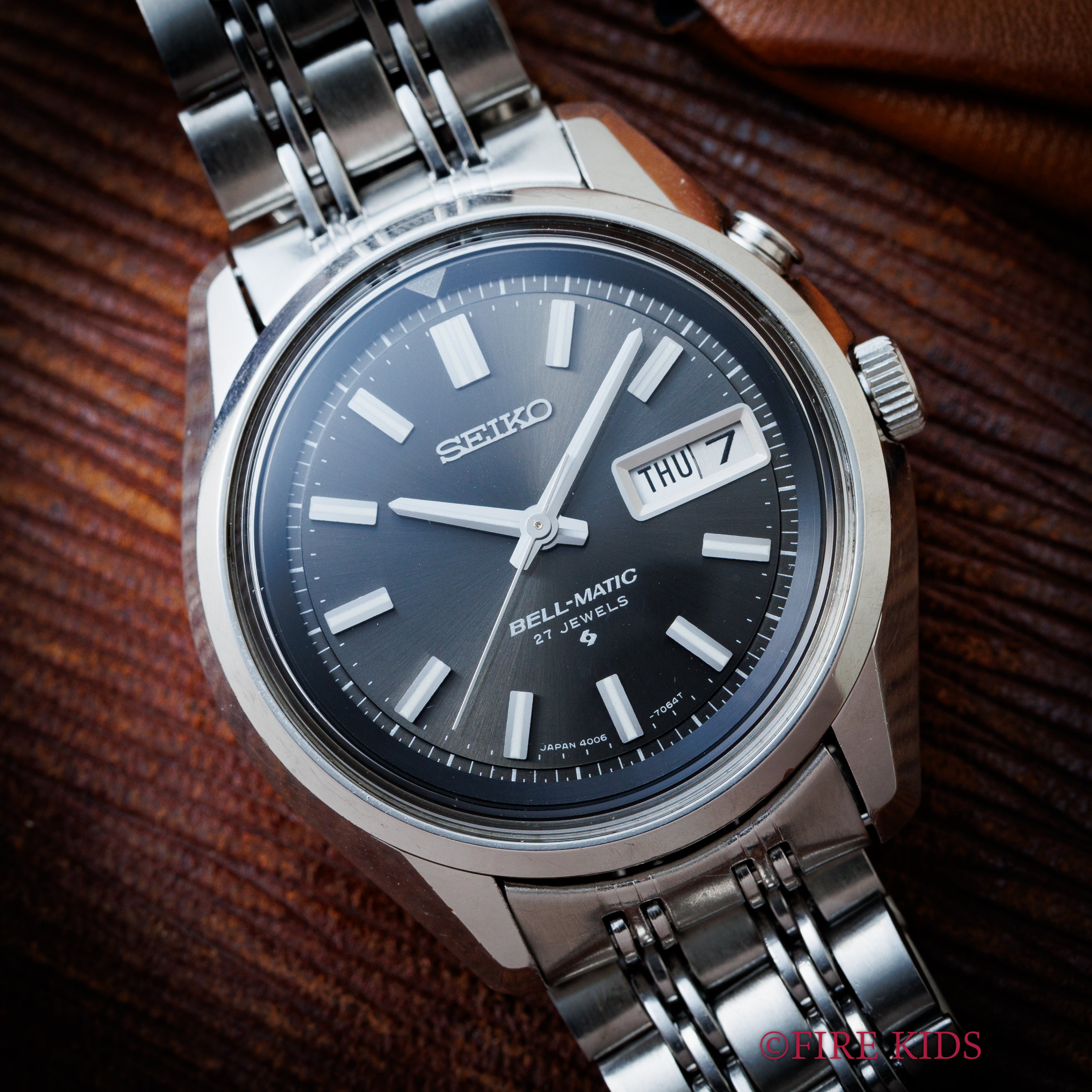 セイコー 1975年製 ベルマチック グレーダイヤル Ref.4006-7012 自動巻 純正ブレス