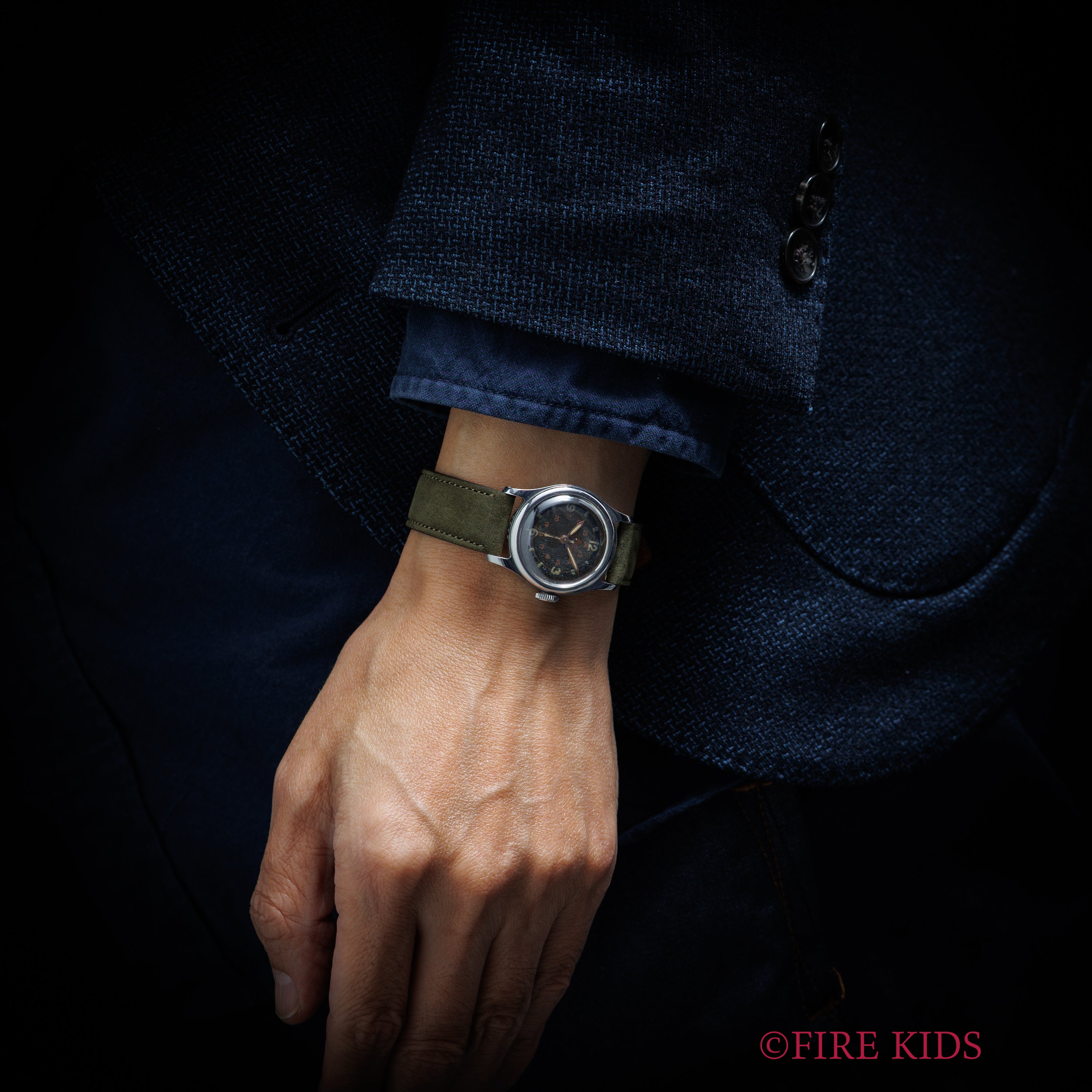 ミドー マルチフォート セクターダイヤル 1940年代製 センターセコンド 手巻