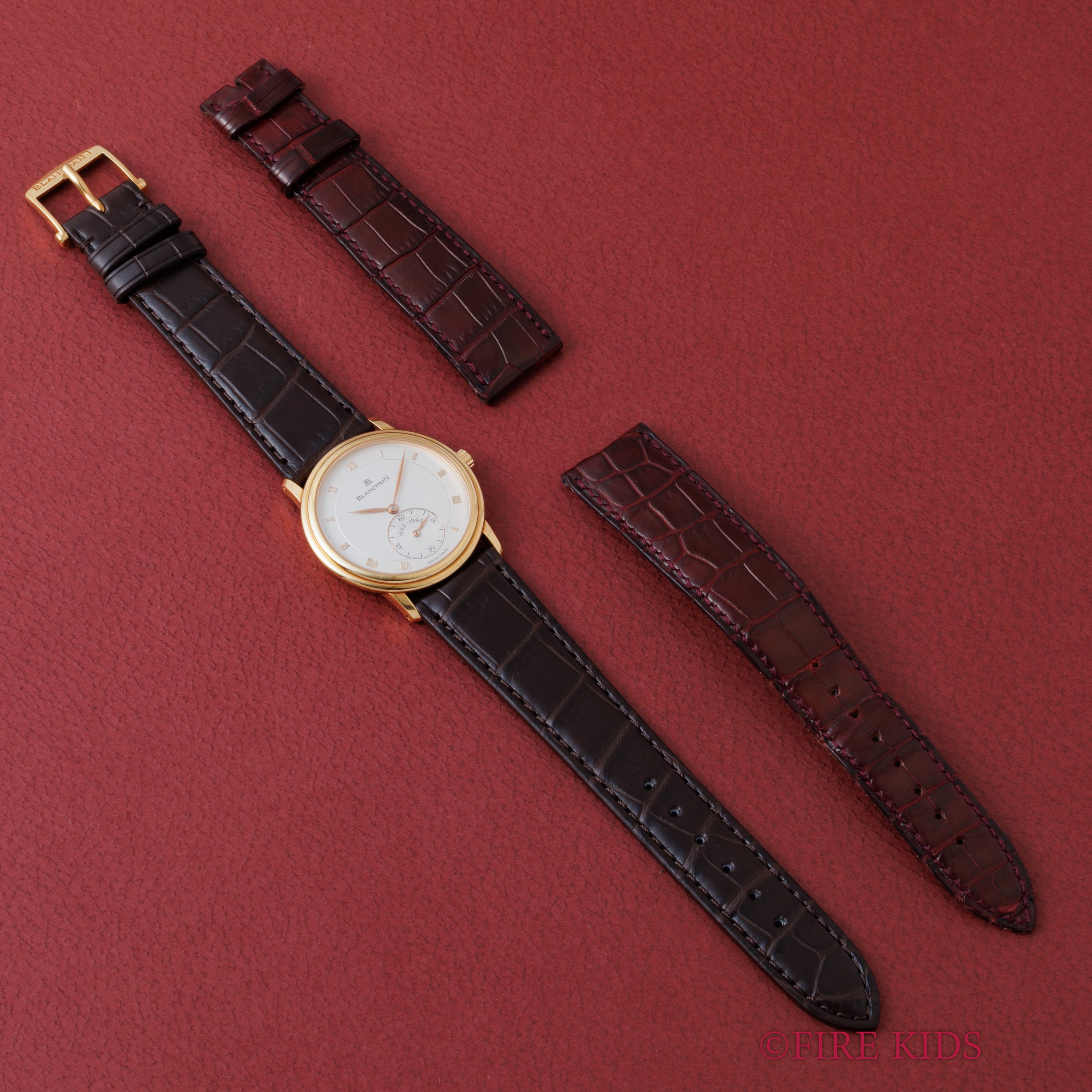 ブランパン ヴィルレ ウルトラスリム 18金無垢イエローゴールド 1994年