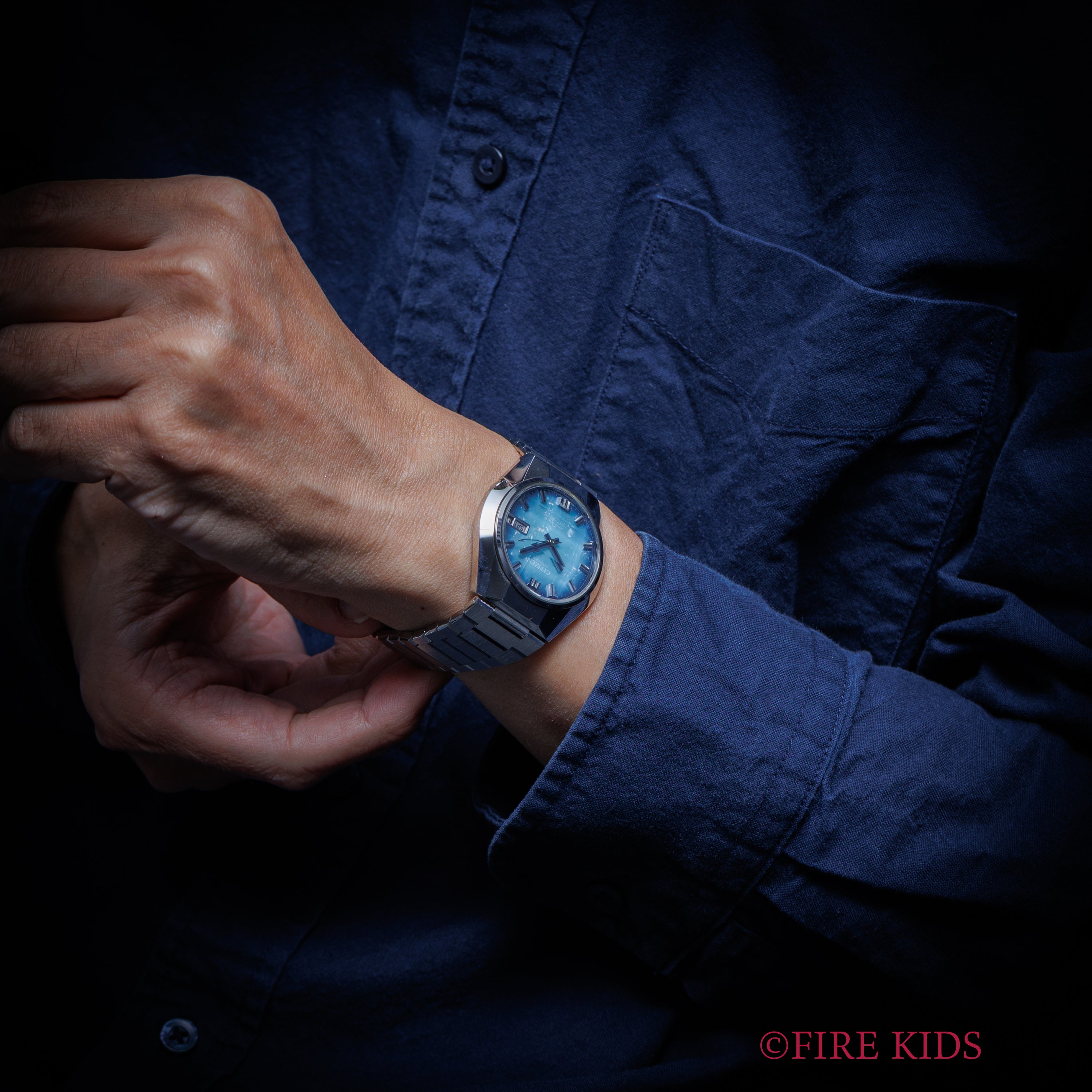 シチズン レオパール 1974年製 カットガラス グラデーションダイヤル タグ付き