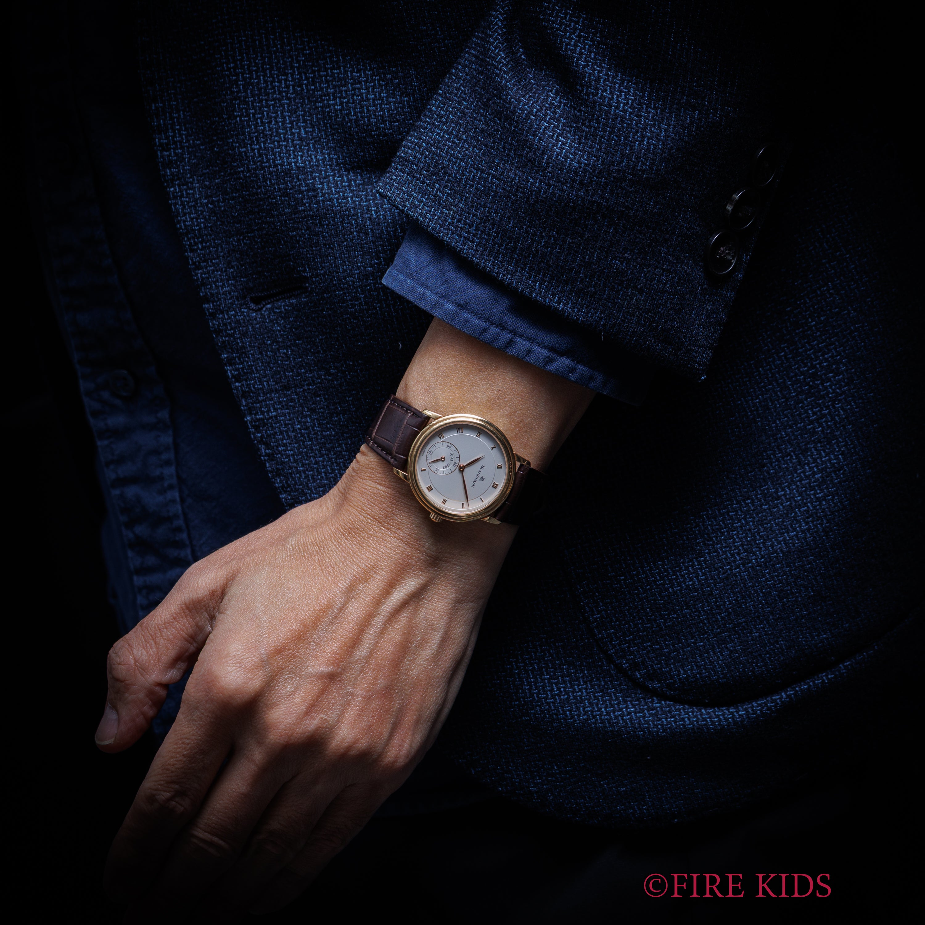 ブランパン ヴィルレ ウルトラスリム 18金無垢イエローゴールド 1994年