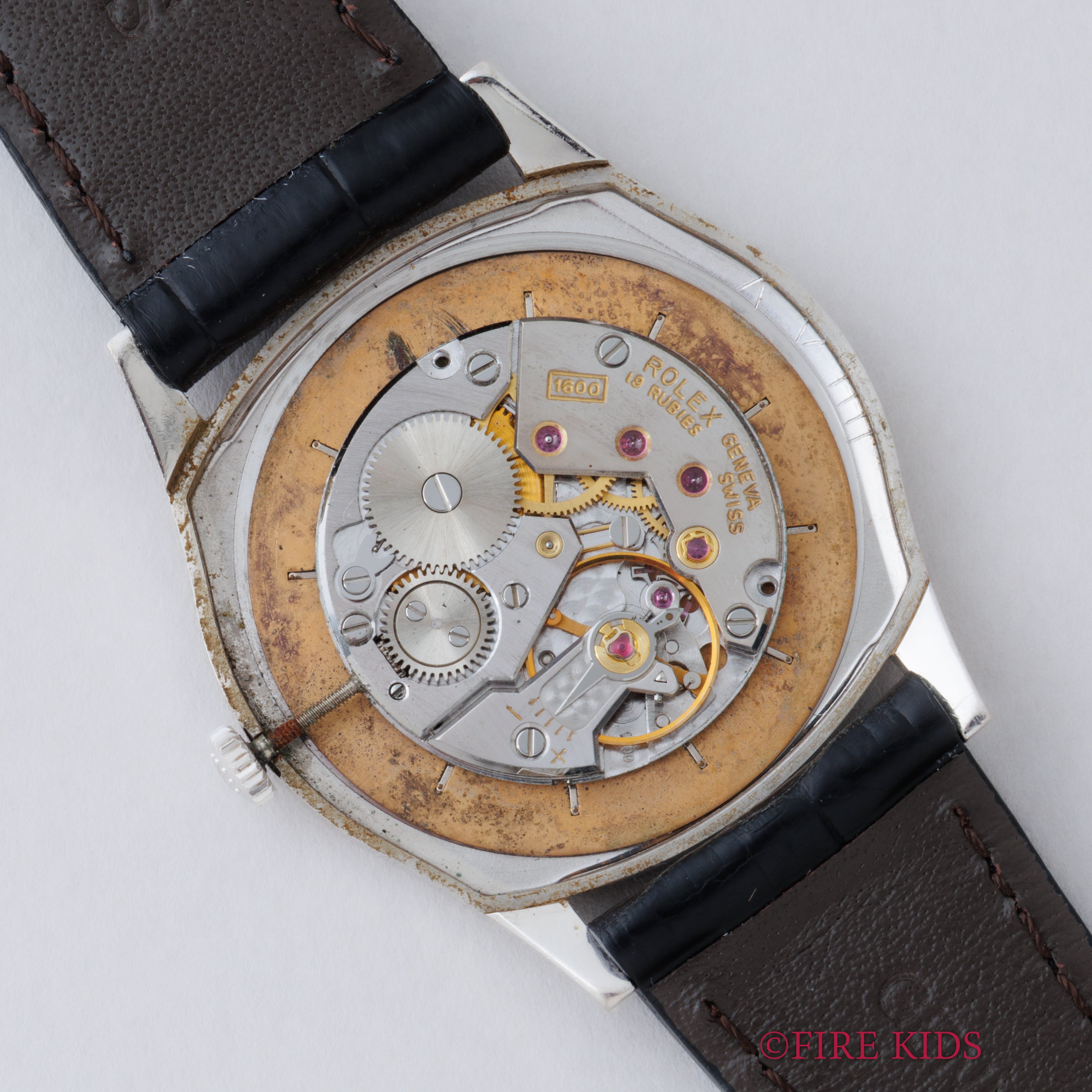 ロレックス チェリーニ ブルーダイヤル 1973年製 Ref.3804 18金無垢WG 手巻 純正SS尾錠付き