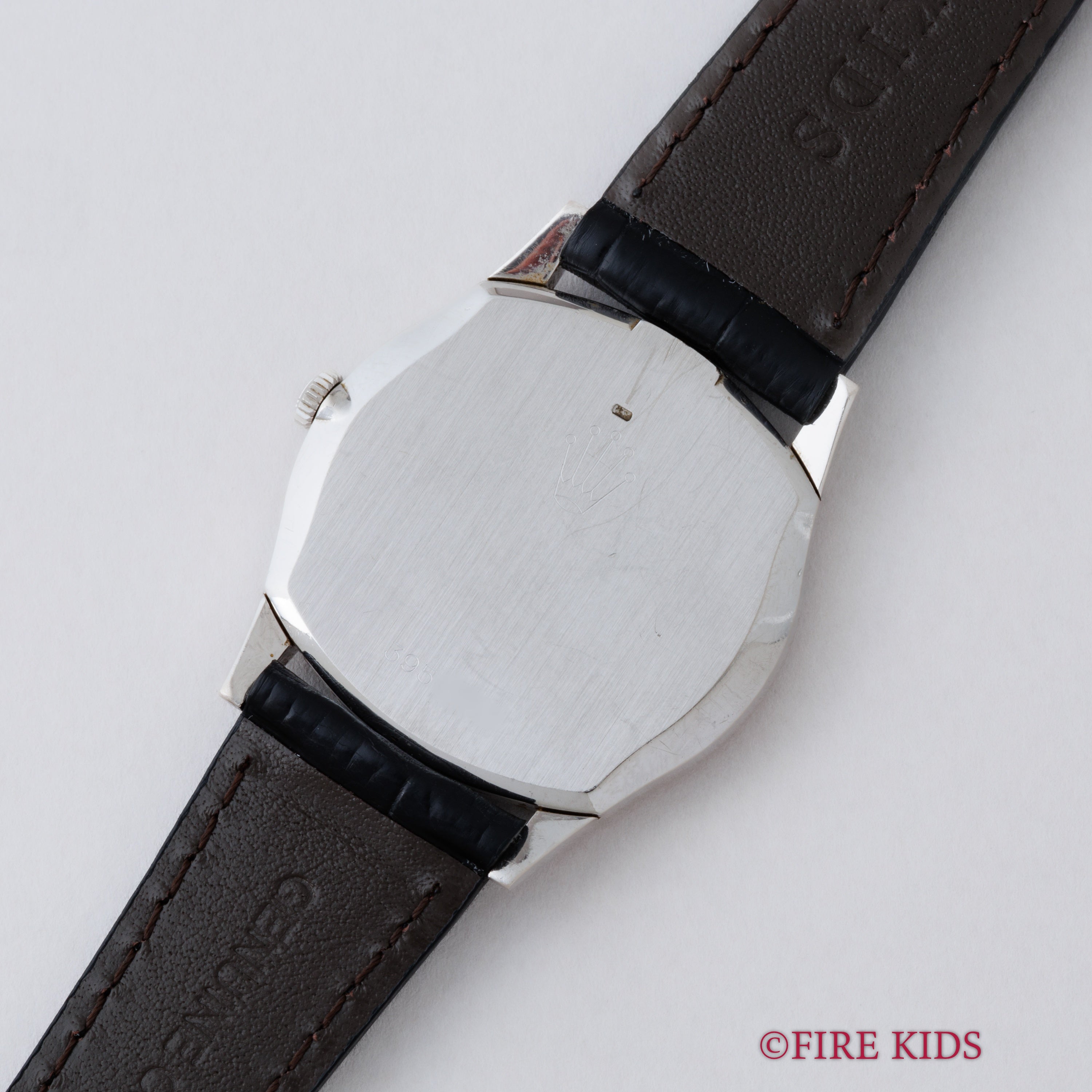 ロレックス チェリーニ ブルーダイヤル 1973年製 Ref.3804 18金無垢WG 手巻 純正SS尾錠付き