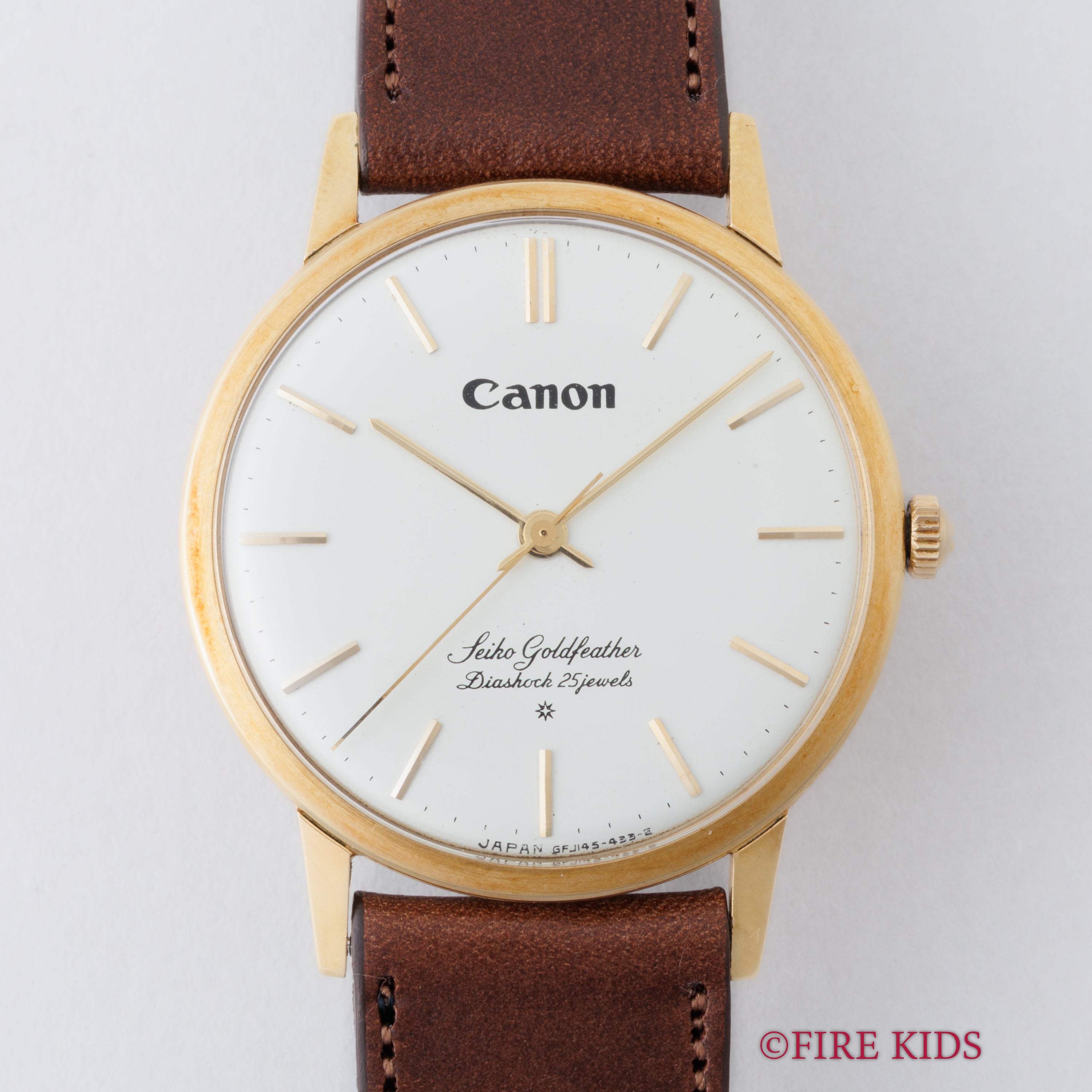 セイコー ゴールドフェザー キャノン 1960年製 Ref.J14060 18金無垢 SDダイヤル