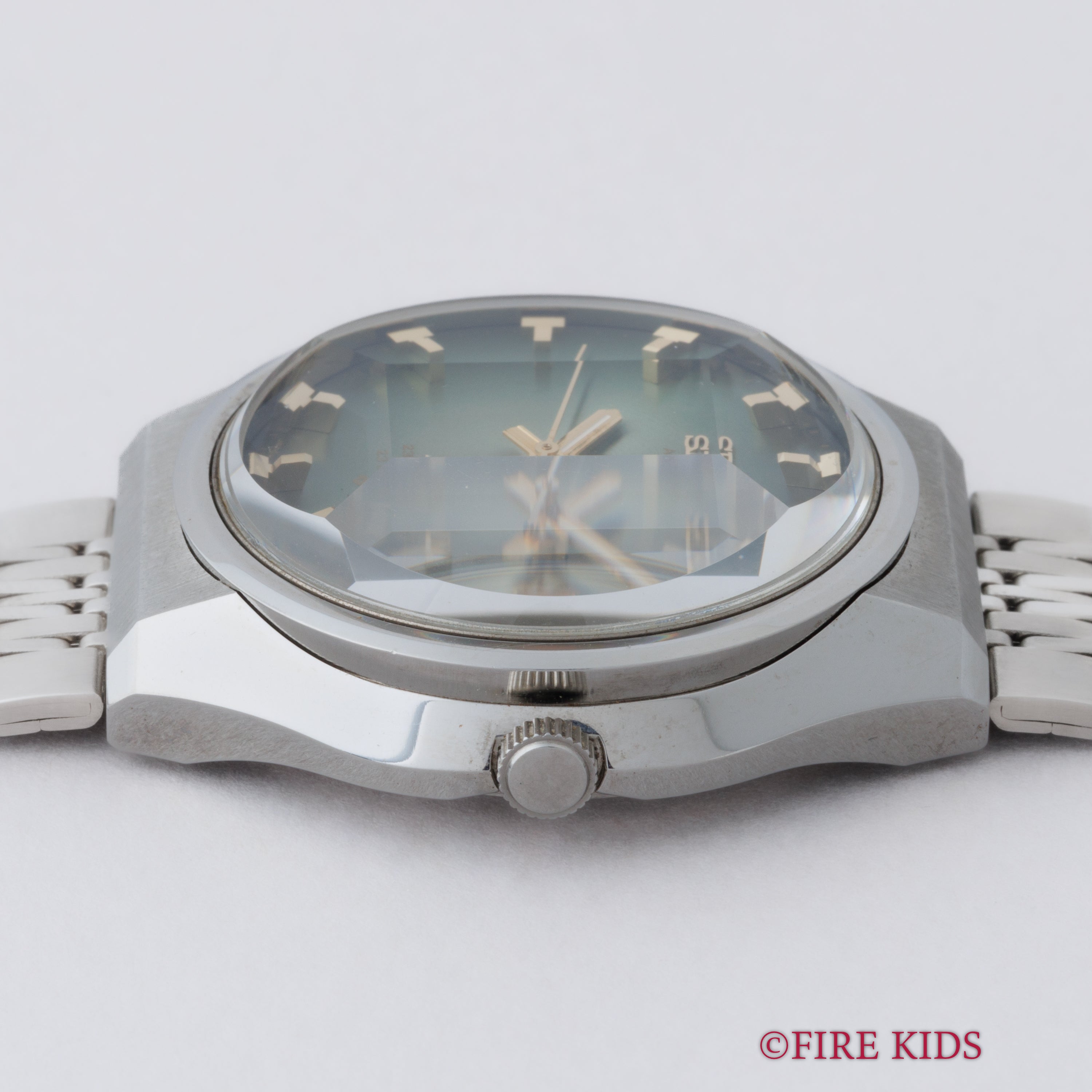 セイコー ロードマチック 1973年製 自動巻き グリーンダイヤル 5面カットガラス 56LM 5606-7320 純正ブレス タグ付き