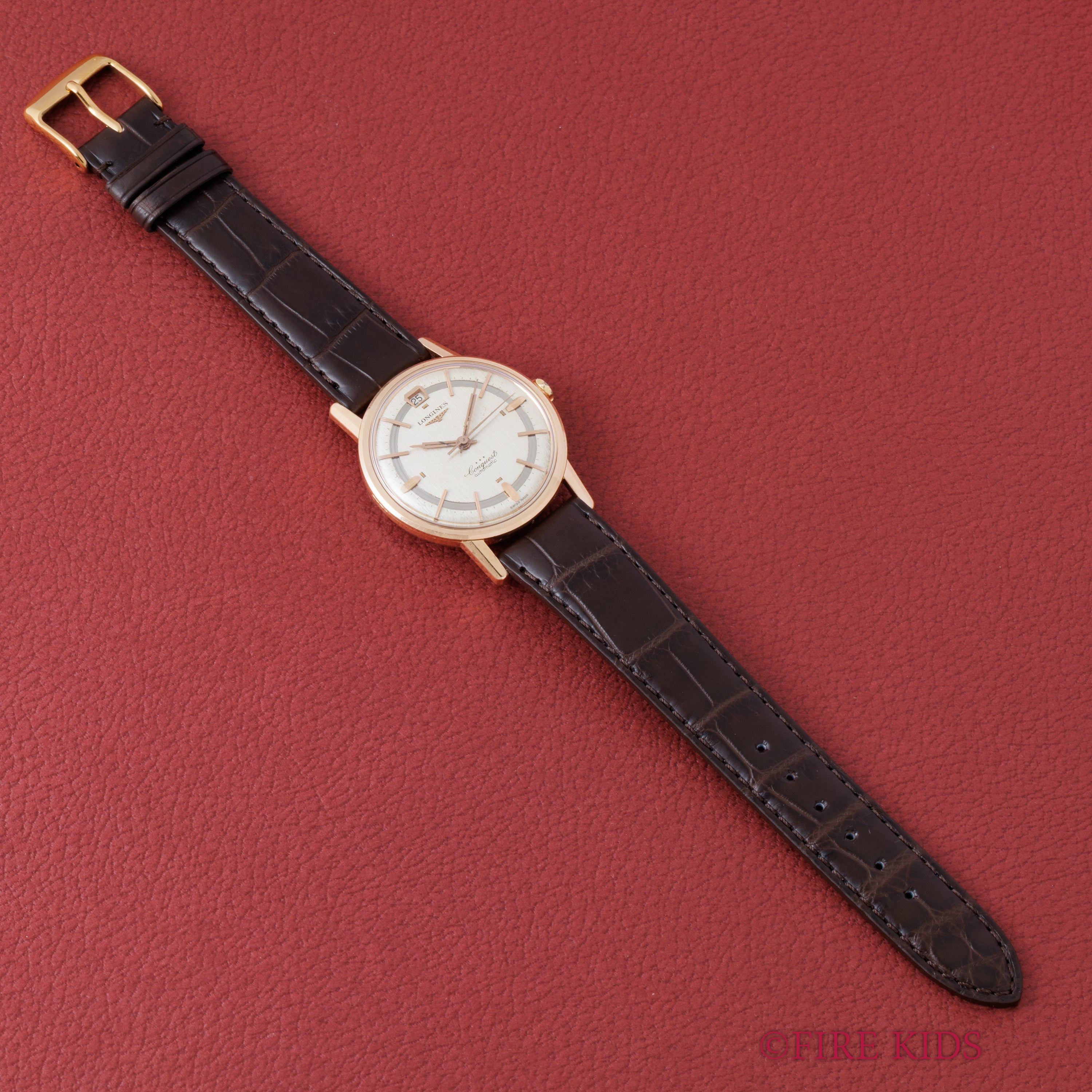 ロンジン コンクエスト 金張りケース/ステンバック 1960年代製 自動巻き Cal.291