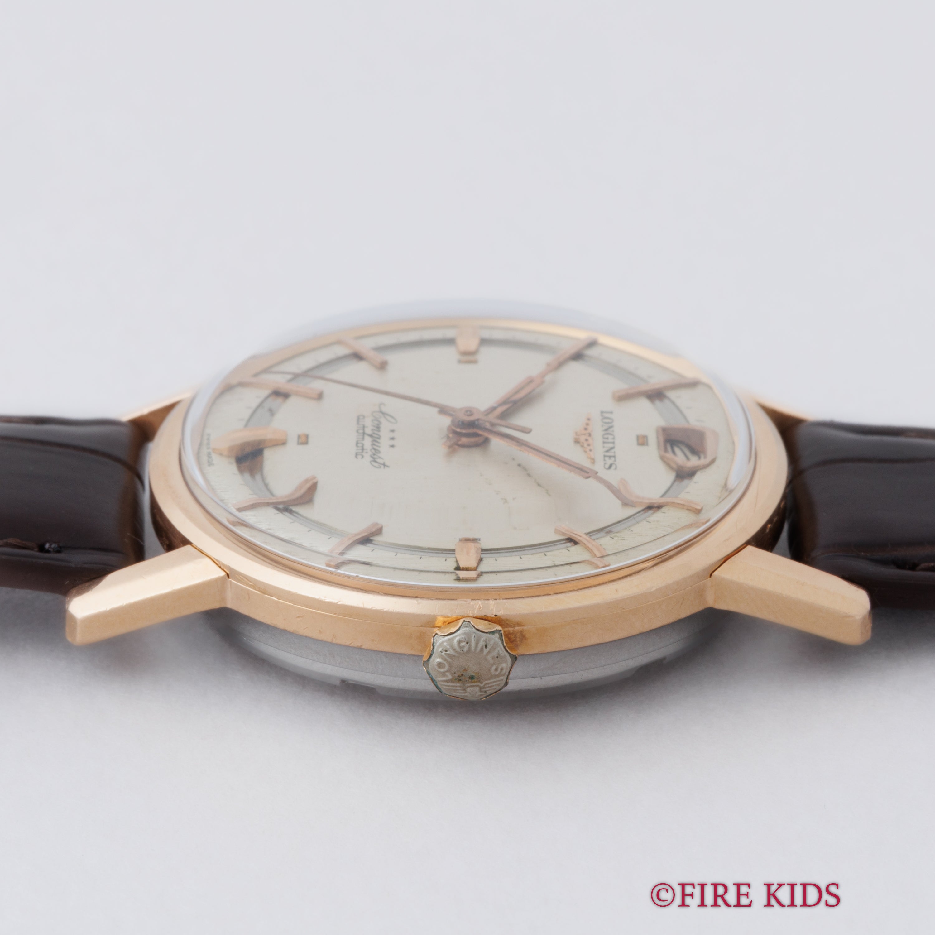 ロンジン コンクエスト 金張りケース/ステンバック 1960年代製 自動巻き Cal.291