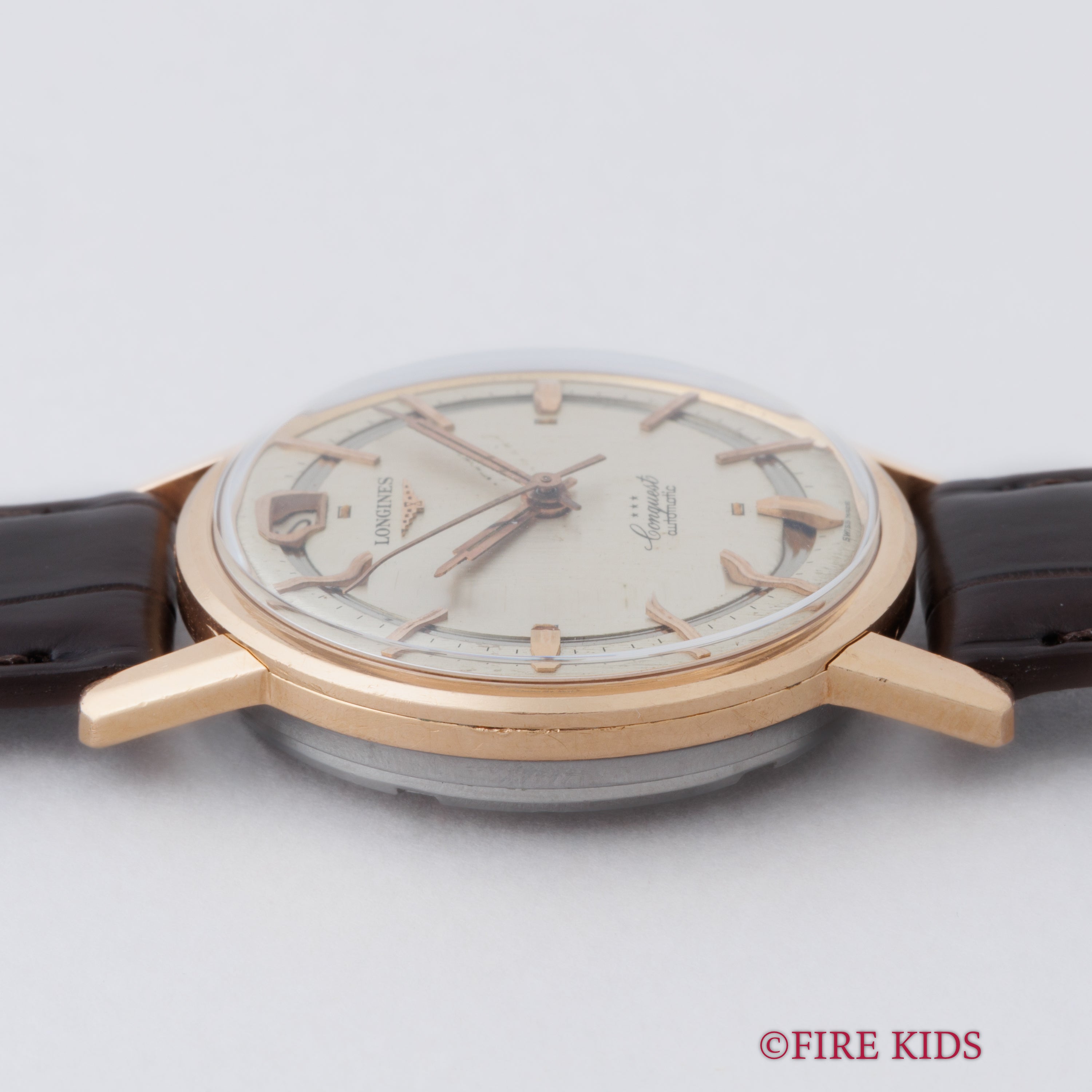 ロンジン コンクエスト 金張りケース/ステンバック 1960年代製 自動巻き Cal.291