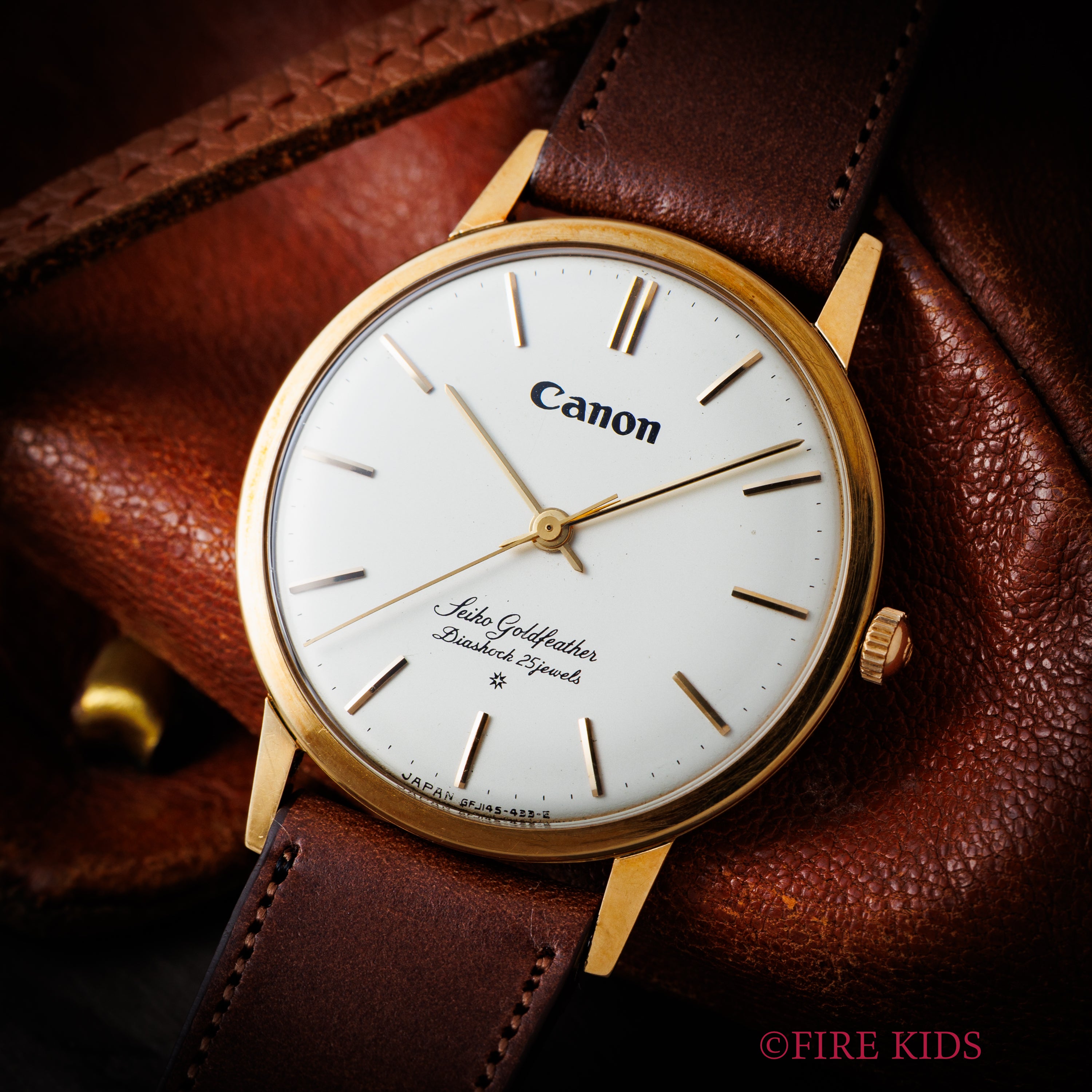 セイコー ゴールドフェザー キャノン 1960年製 Ref.J14060 18金無垢 SDダイヤル