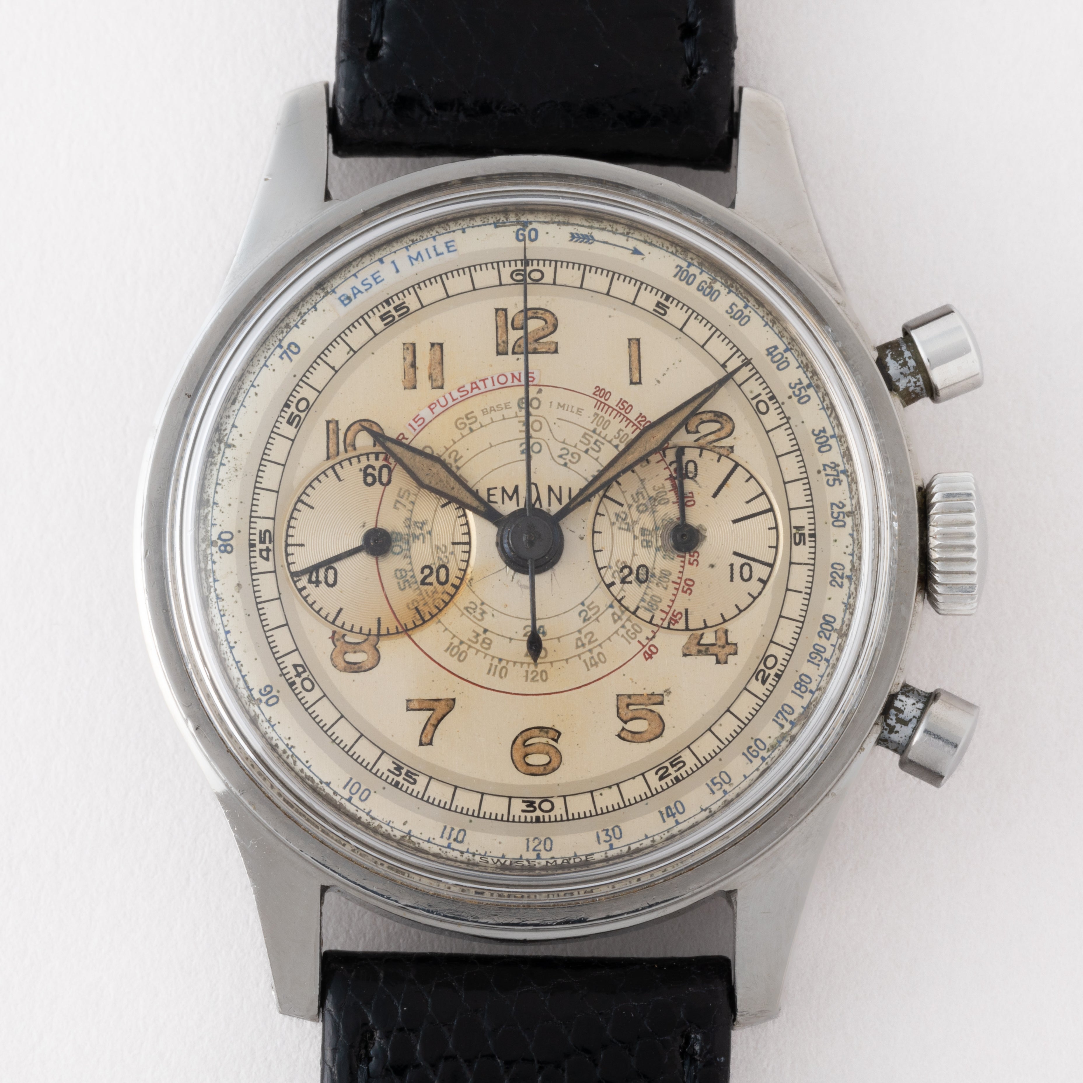 レマニア クロノグラフ 1950年代製 Cal.27CHRO手巻き Ref.9881