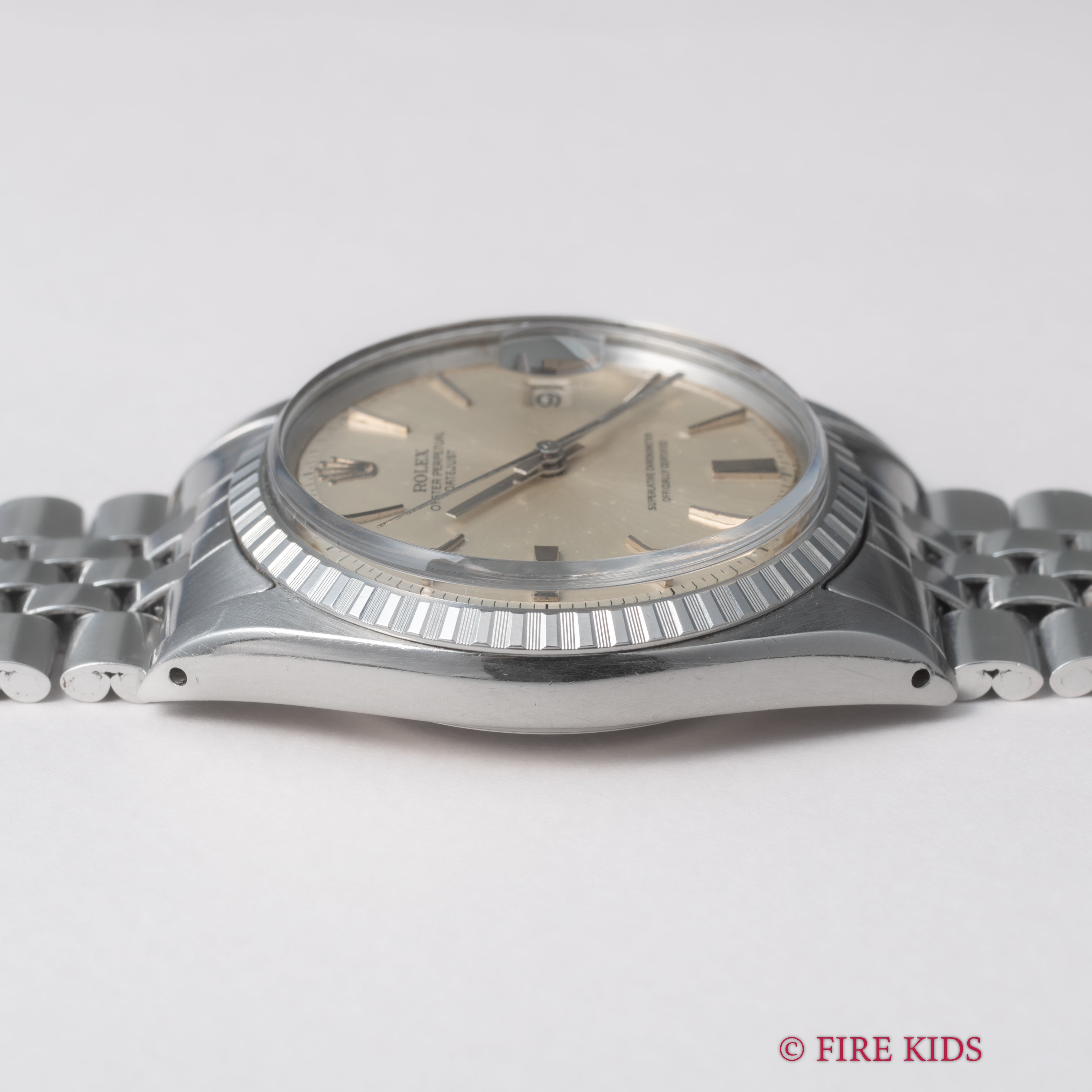 ロレックス デイトジャスト 自動巻き シルバーダイヤル 1971年製 Ref.1603 Cal.1570 ギャラ、クロノメーター書、タグ、箱