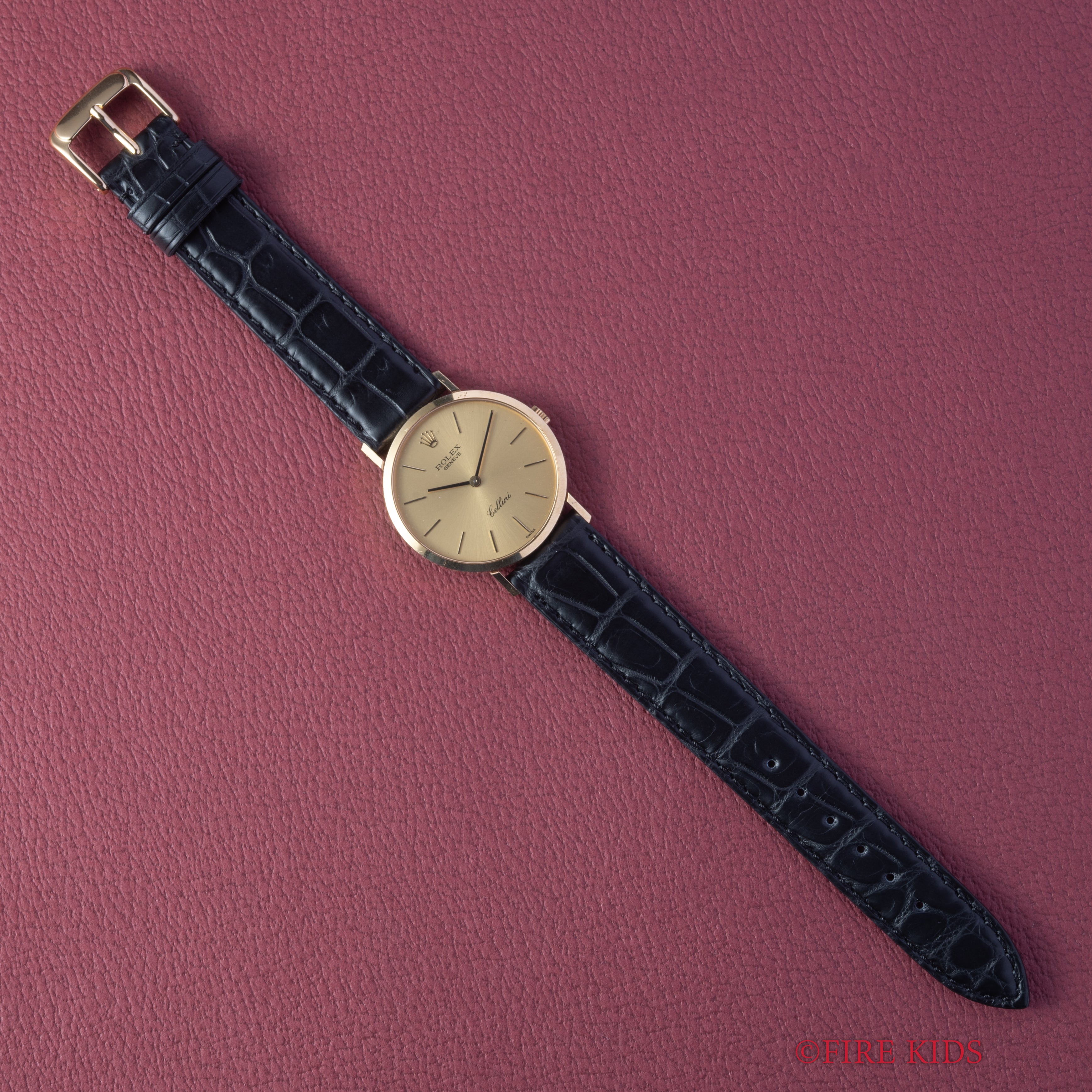 ロレックス チェリーニ 1975年製 Ref.4112 18金無垢ラウンドケース