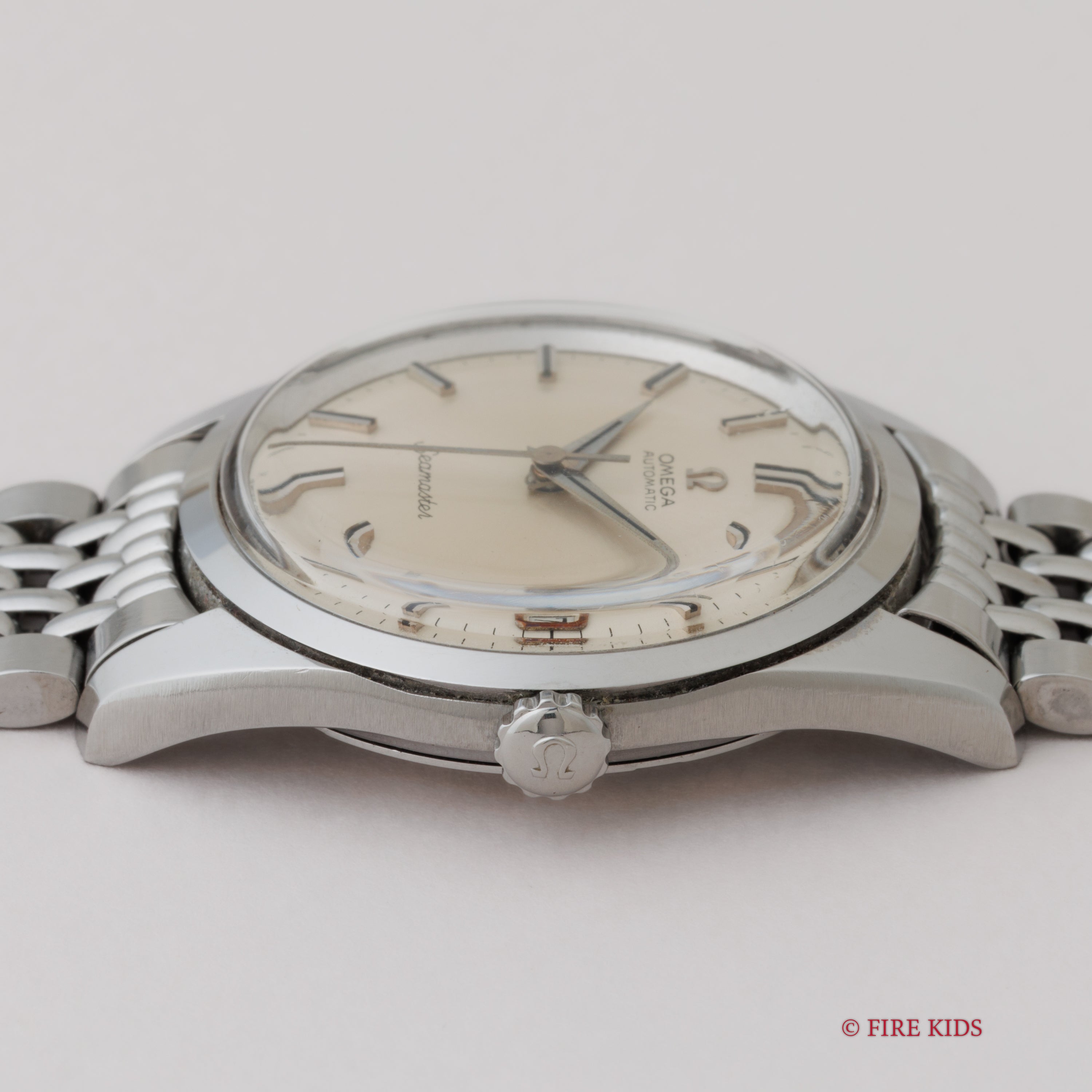 オメガ シーマスター 1965年製 Ref.166.010 自動巻 Cal.562 シルバーダイヤル 純正ライスブレス