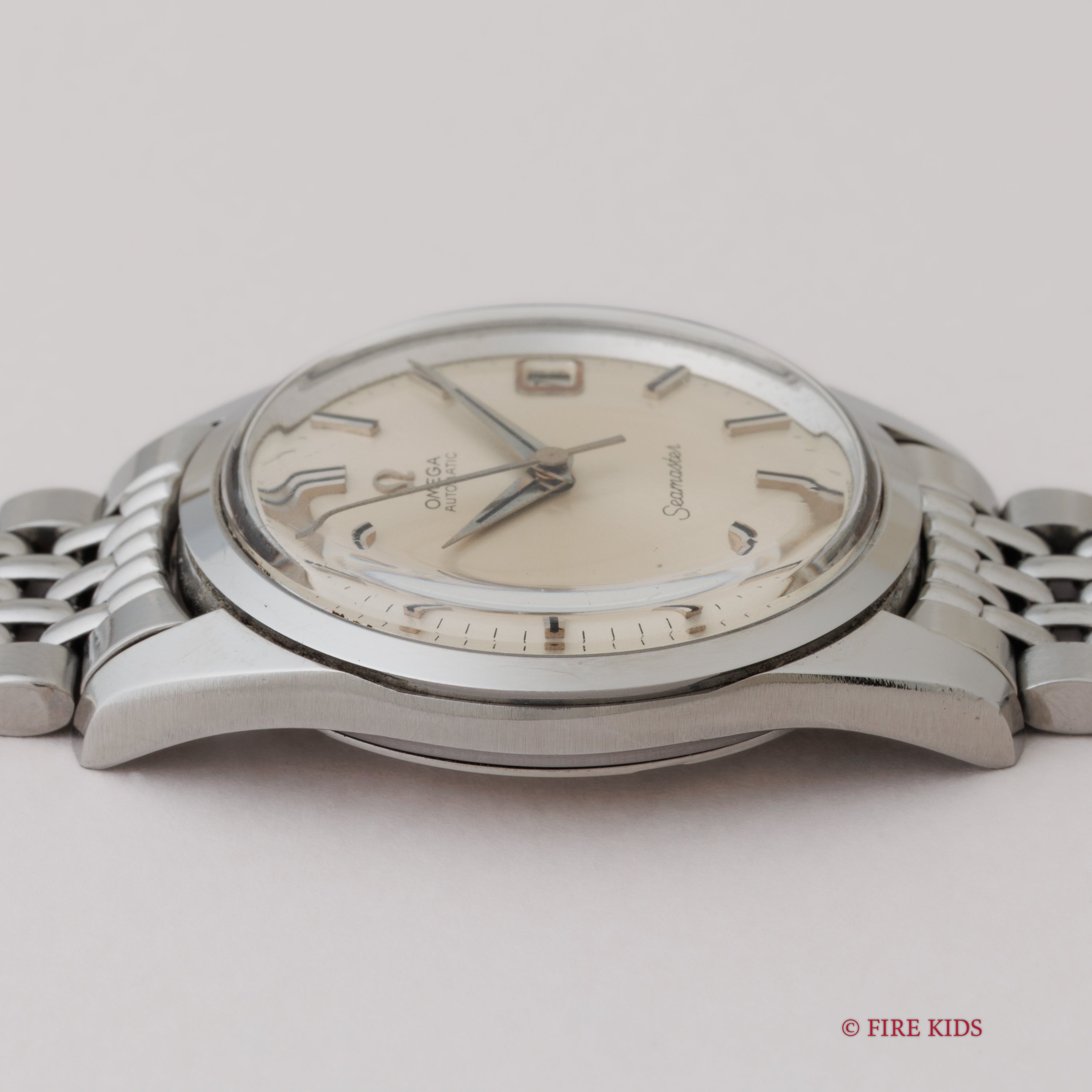 オメガ シーマスター 1965年製 Ref.166.010 自動巻 Cal.562 シルバーダイヤル 純正ライスブレス