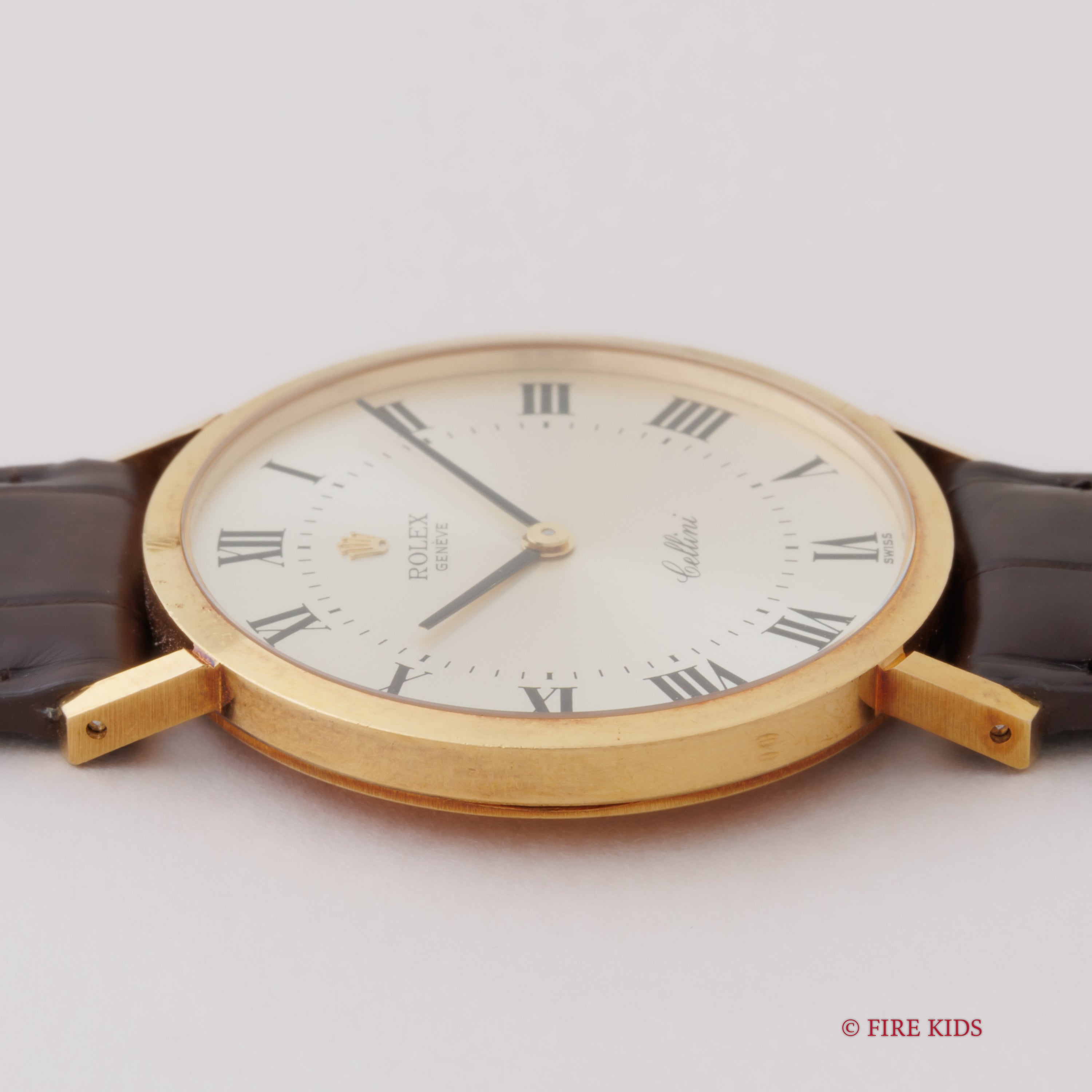 ロレックス チェリーニ 1974年製 Ref.4112 18金無垢ラウンドケース ローマンダイヤル