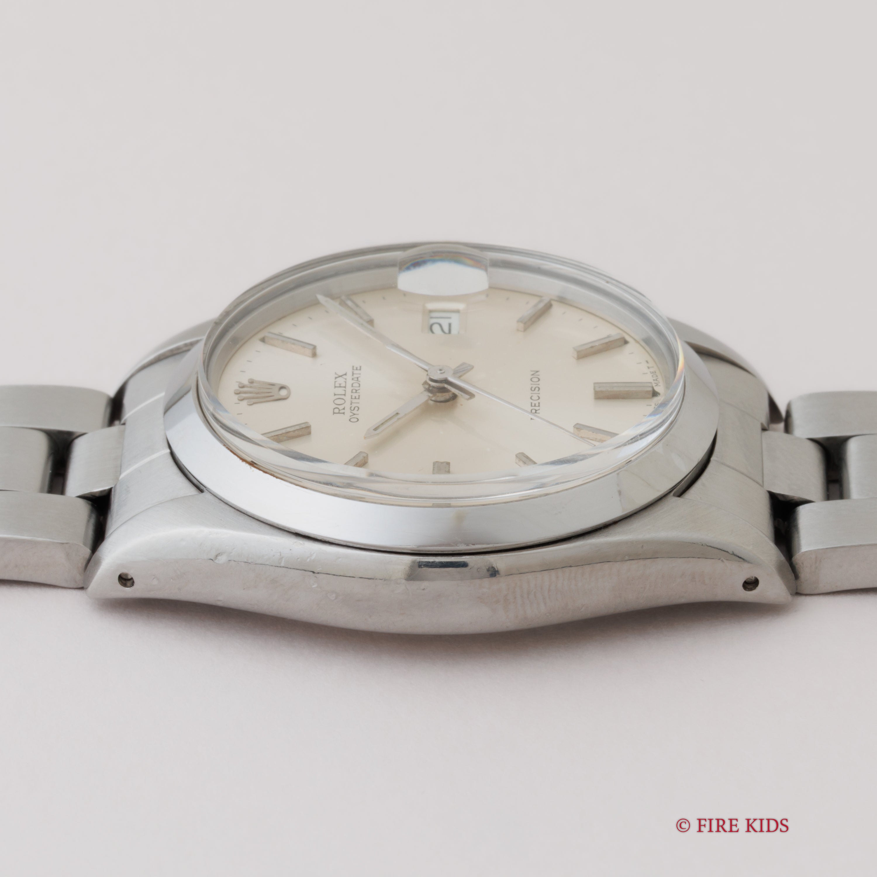ロレックス オイスターデイト 1981年製 Ref.6694 シルバーダイヤル ブレス付き 手巻き