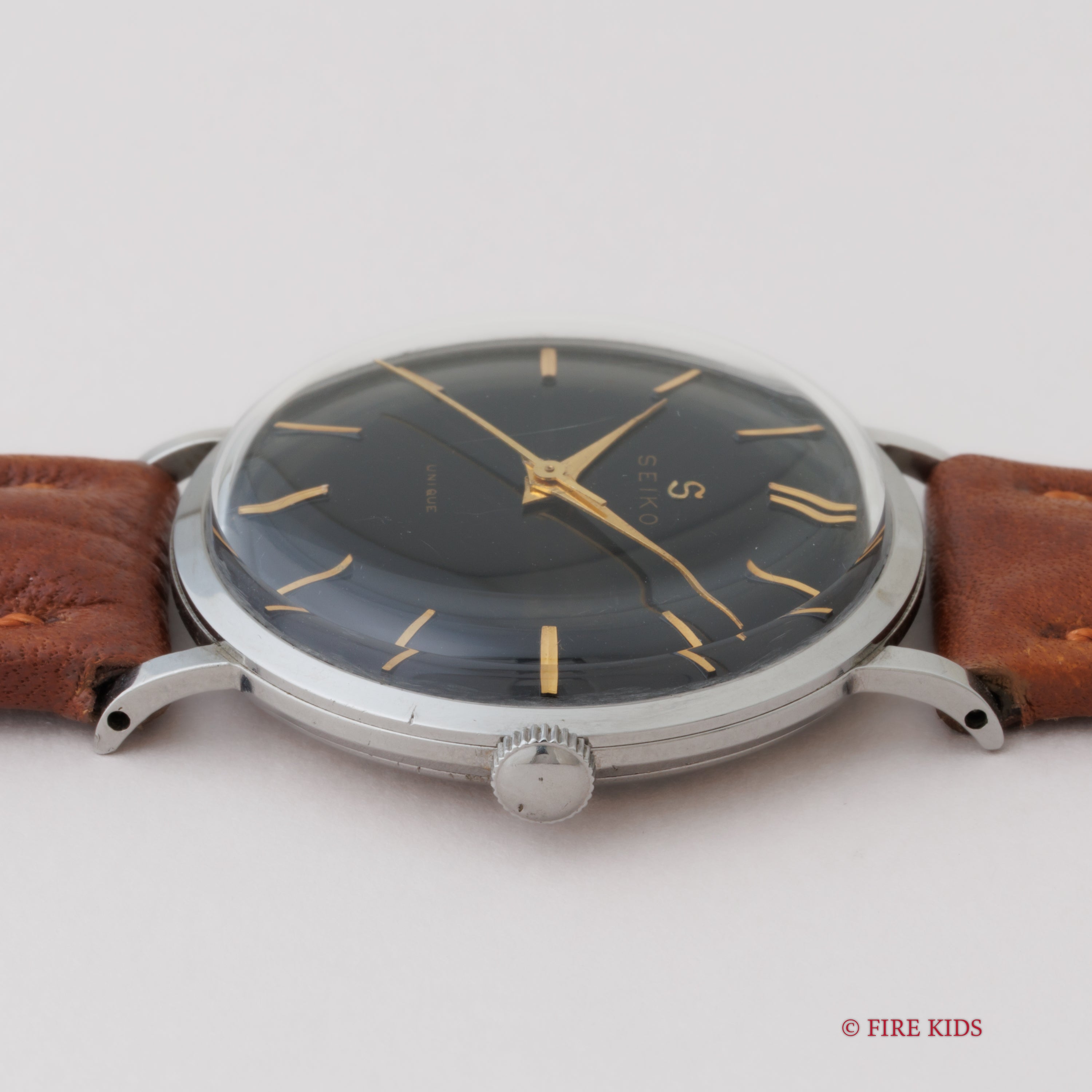 セイコー ユニーク ブラックダイヤル 1950年代製 Ref.J14001 手巻き ステンレスケース