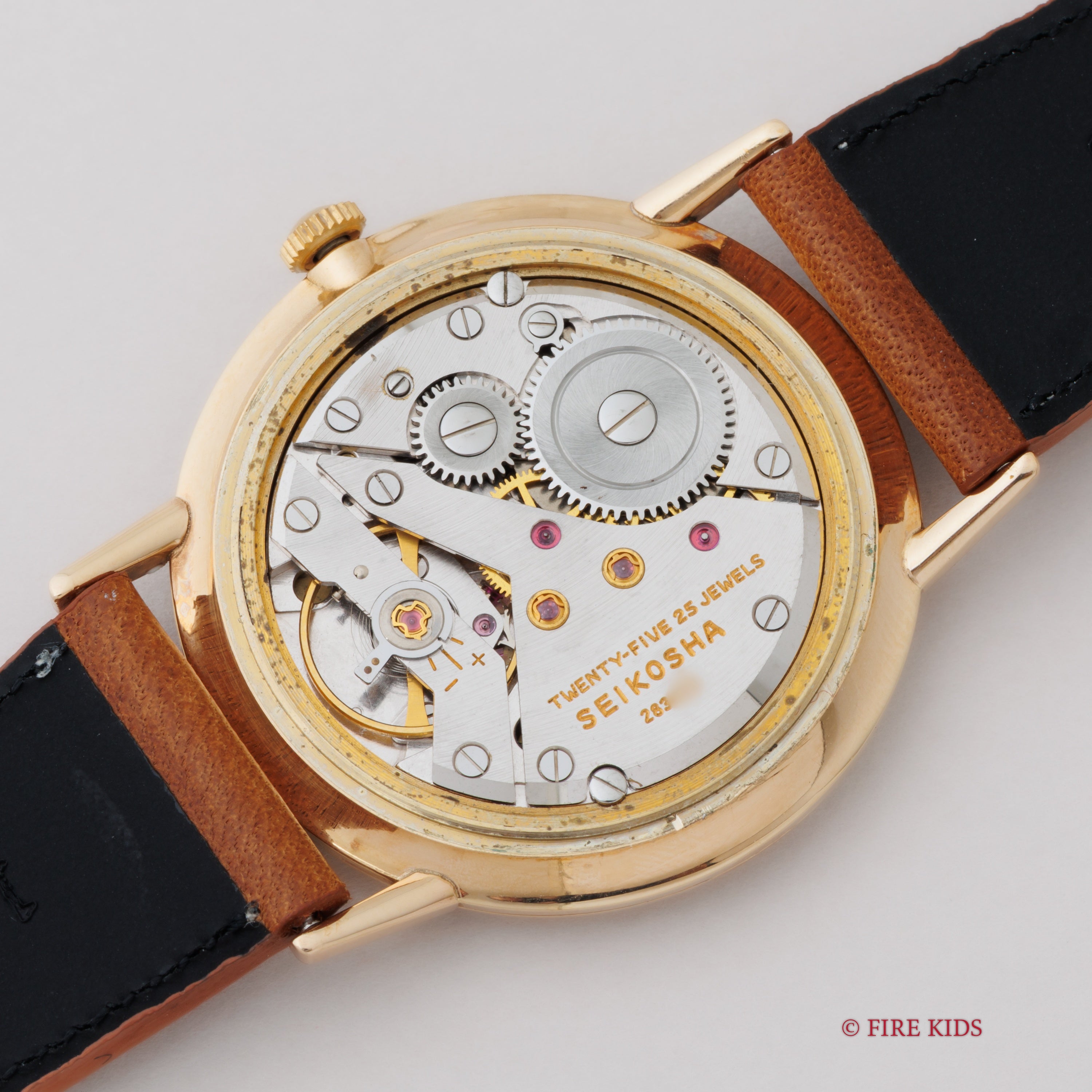 セイコー 1964年製 ゴールドフェザー 薄型手巻き Ref.15002 14金張りケース　