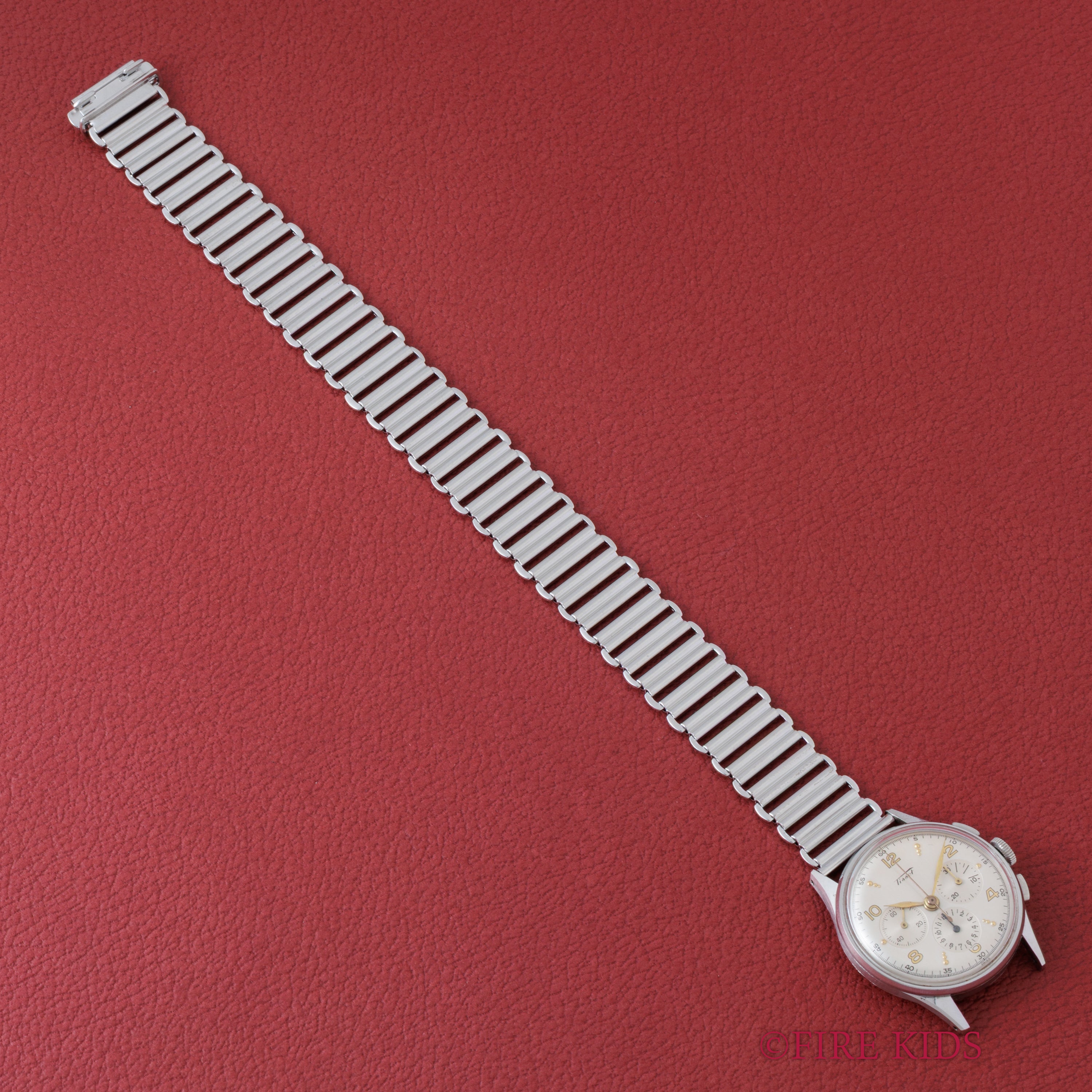 ティソ クロノグラフ 手巻き 1950年代製 Ref.6215-4 Cal.27-41H SS 飛びアラビアダイヤル