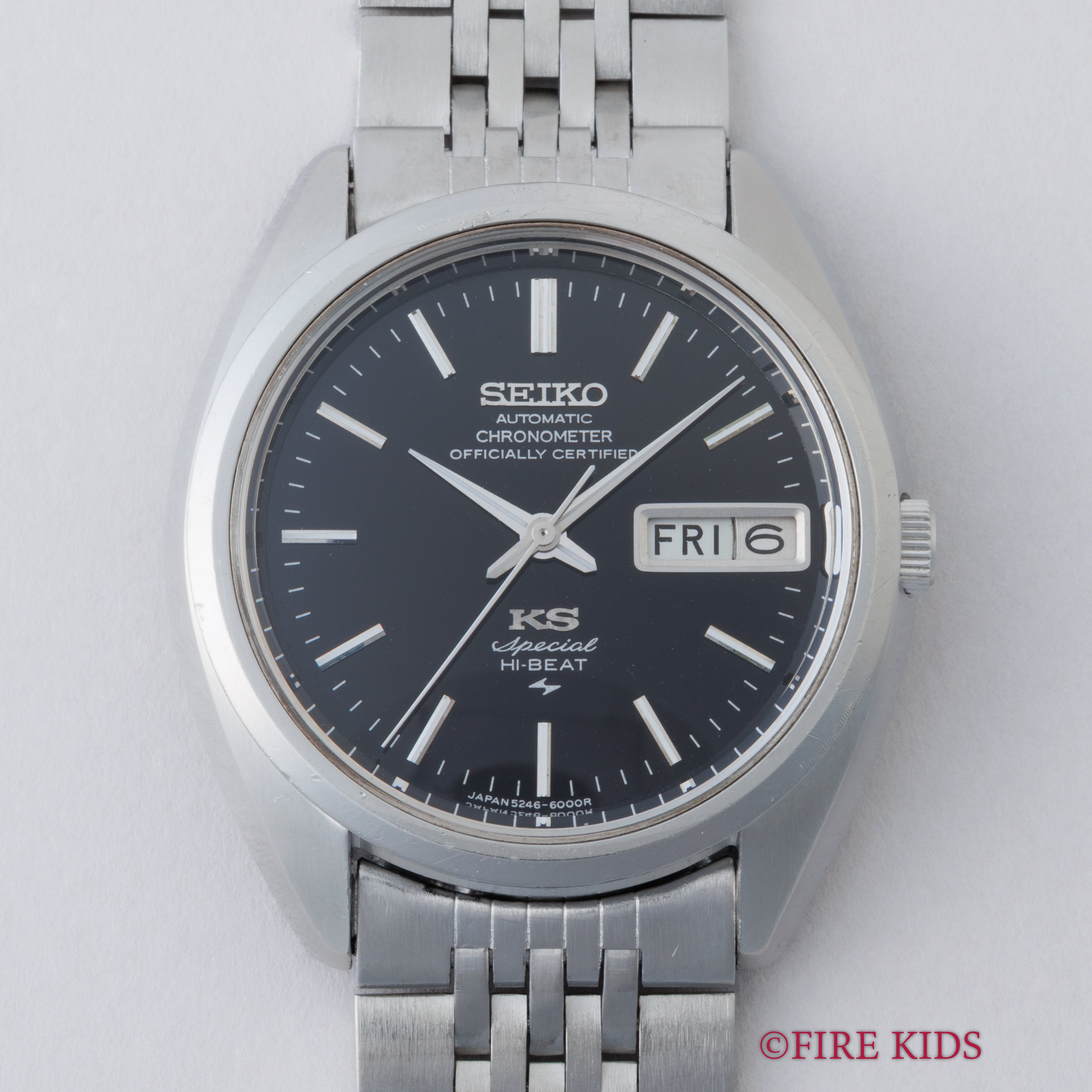 キングセイコー クロノメーター スペシャル 1971年製 ブラックダイヤル Ref.5246-6000 52KS ハイビート自動巻き