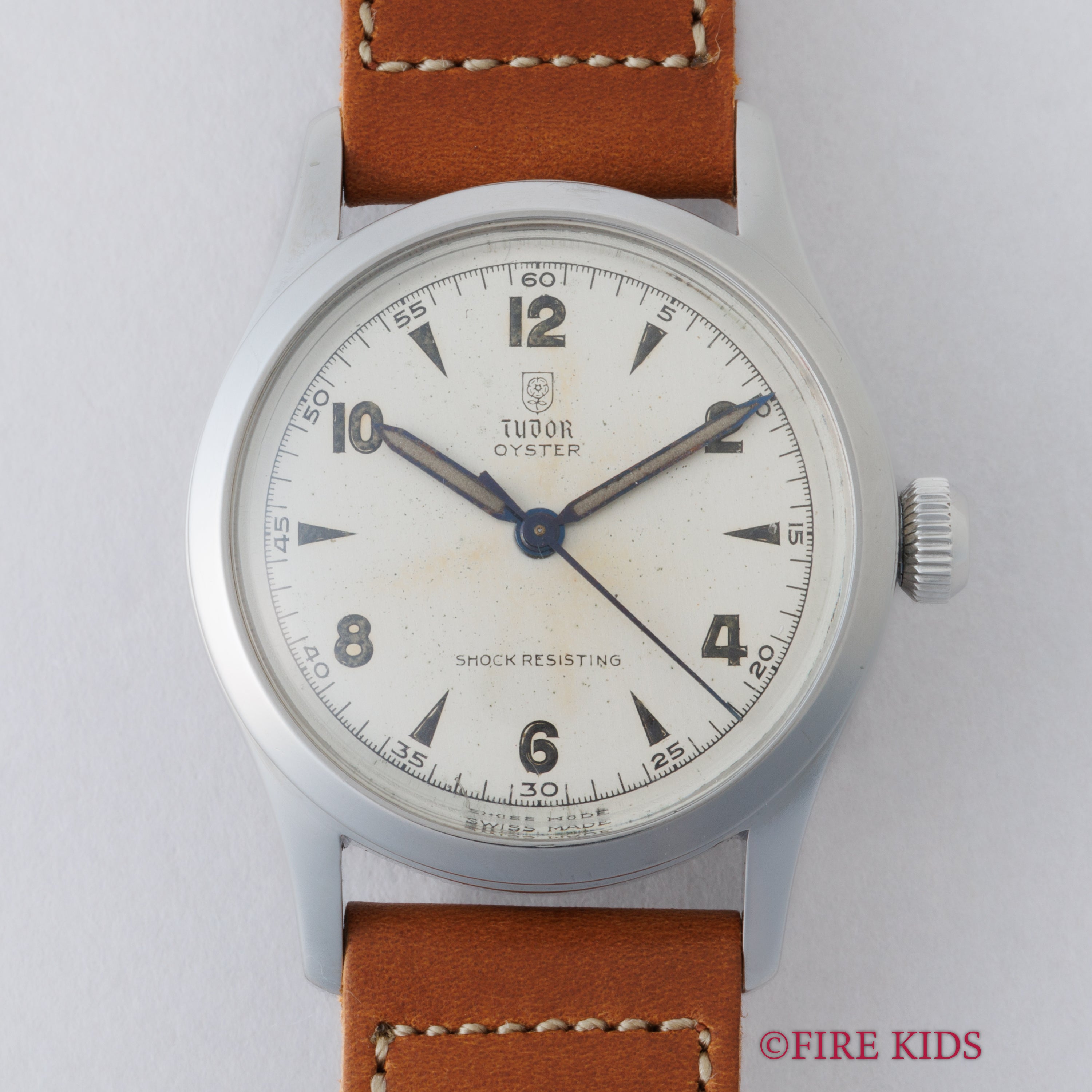 チューダー 盾薔薇 飛びアラビア センターセコンド 1950年代製 Ref.4453