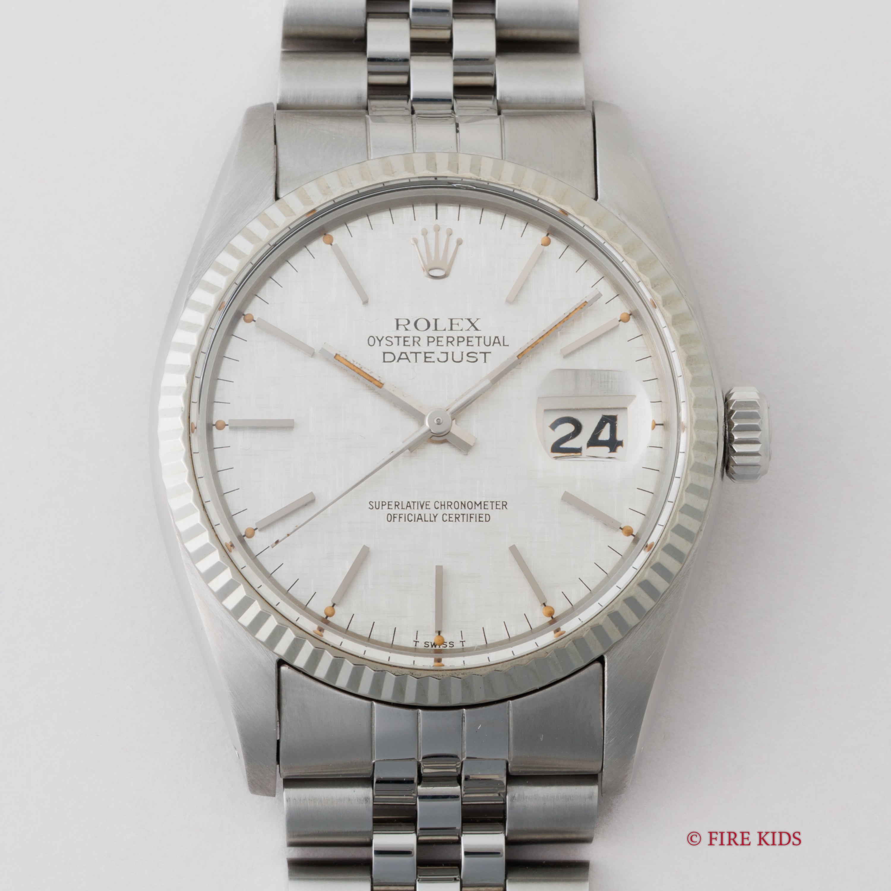 ロレックス デイトジャスト 自動巻き 1979年製 Ref.1601 リネンシルバーダイヤル