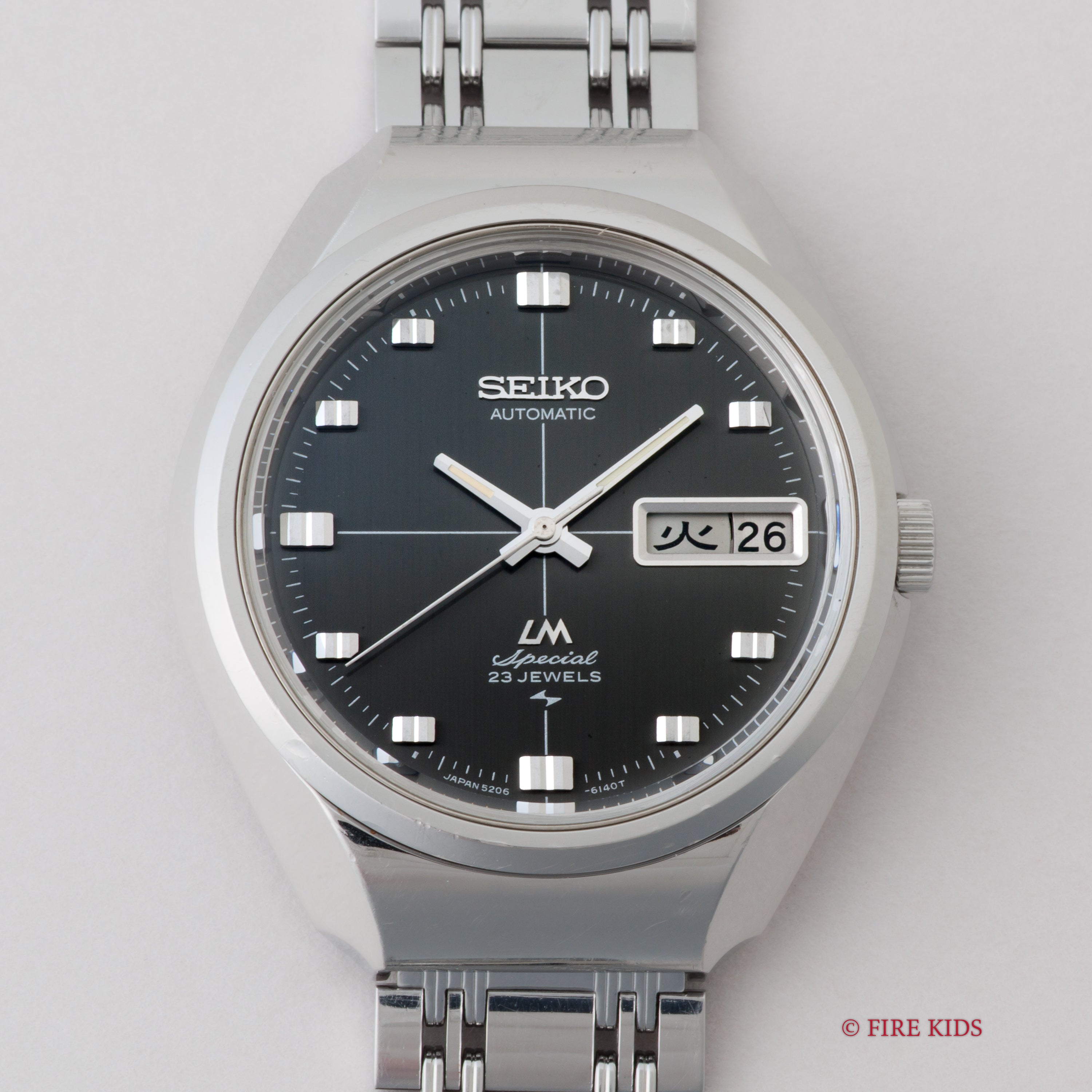 【ジャンク】SEIKO ロードマッチク 5206-6020 グレー文字盤 自動巻 Yahoo!オークション -「セイコー ロードマチック 5206」(その他
