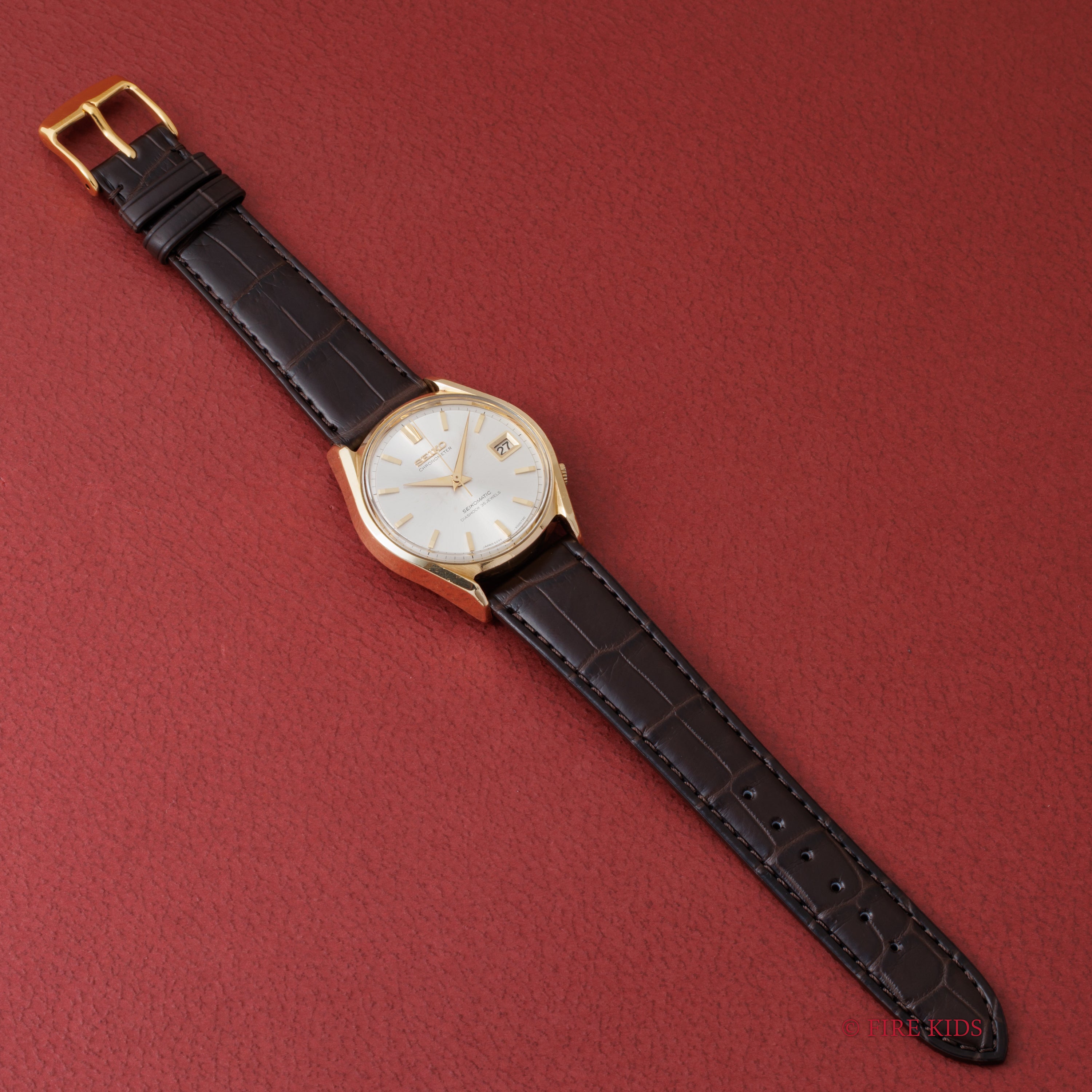 セイコーマチック クロノメーター 1966年製 金張り 獅子メダリオン Ref.6245-8000