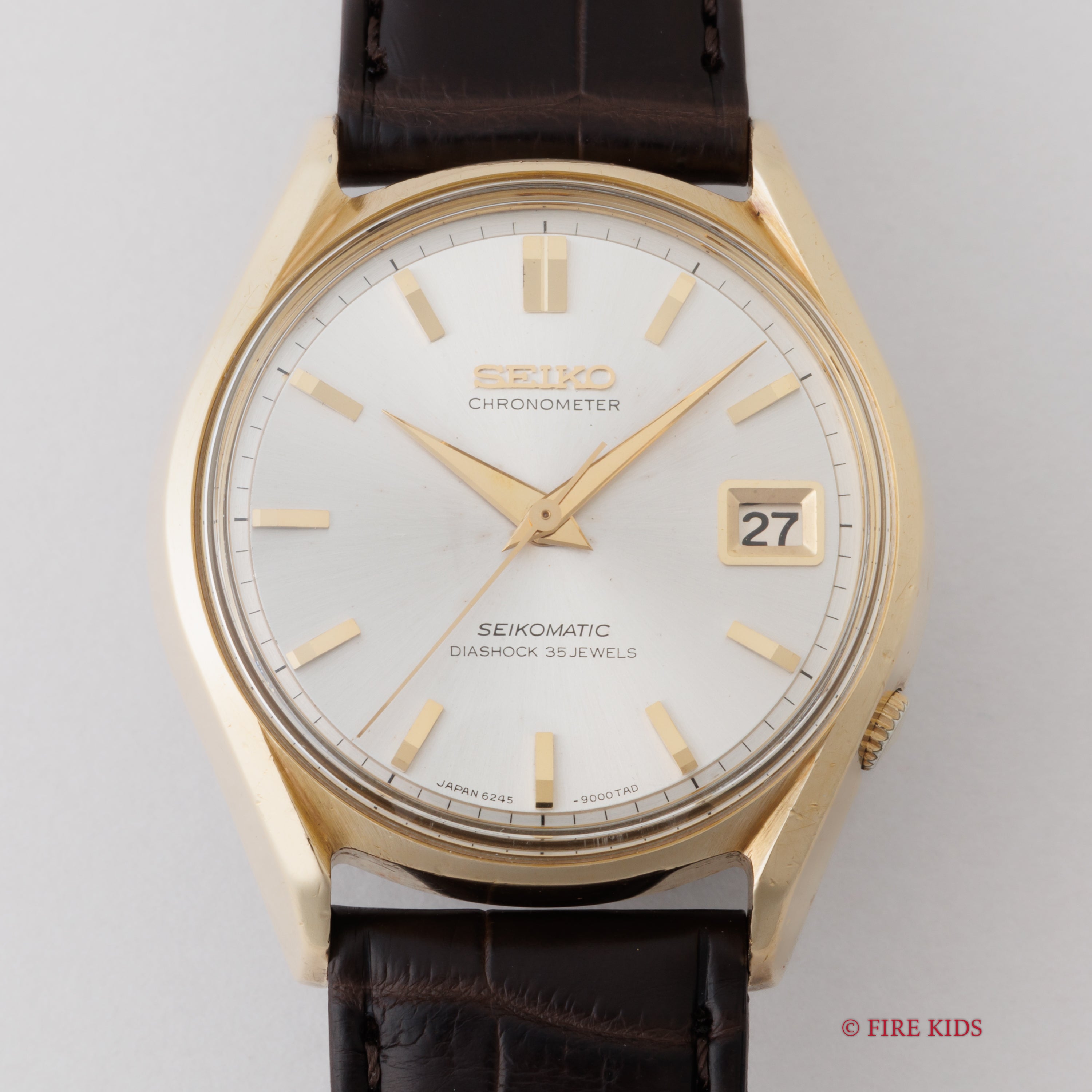 セイコーマチック クロノメーター 1966年製 金張り 獅子メダリオン Ref.6245-8000