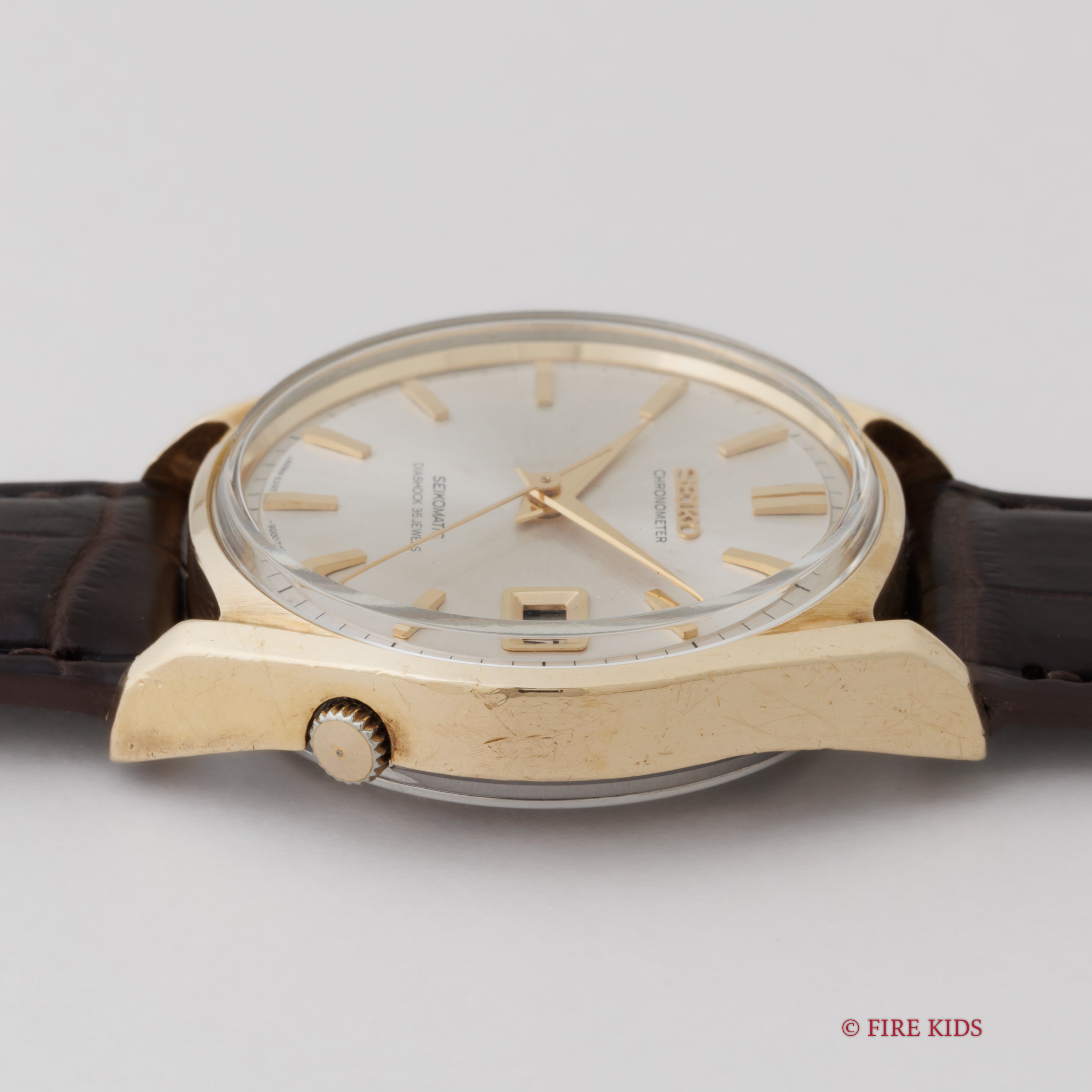 セイコーマチック クロノメーター 1966年製 金張り 獅子メダリオン Ref.6245-8000