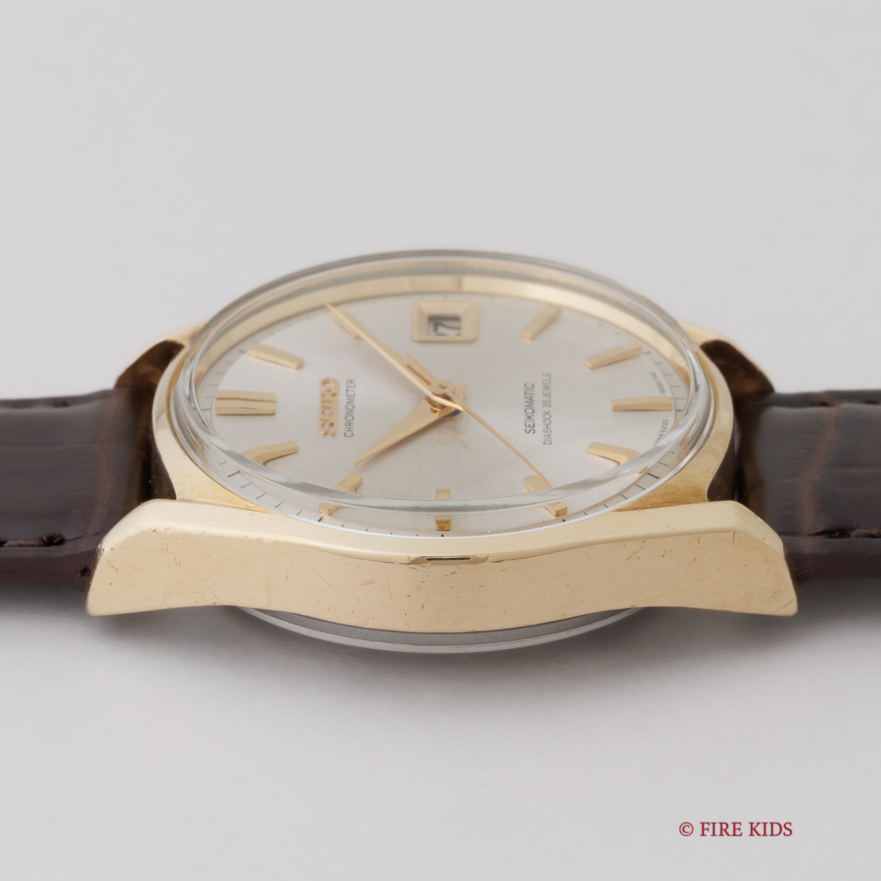 セイコーマチック クロノメーター 1966年製 金張り 獅子メダリオン Ref.6245-8000