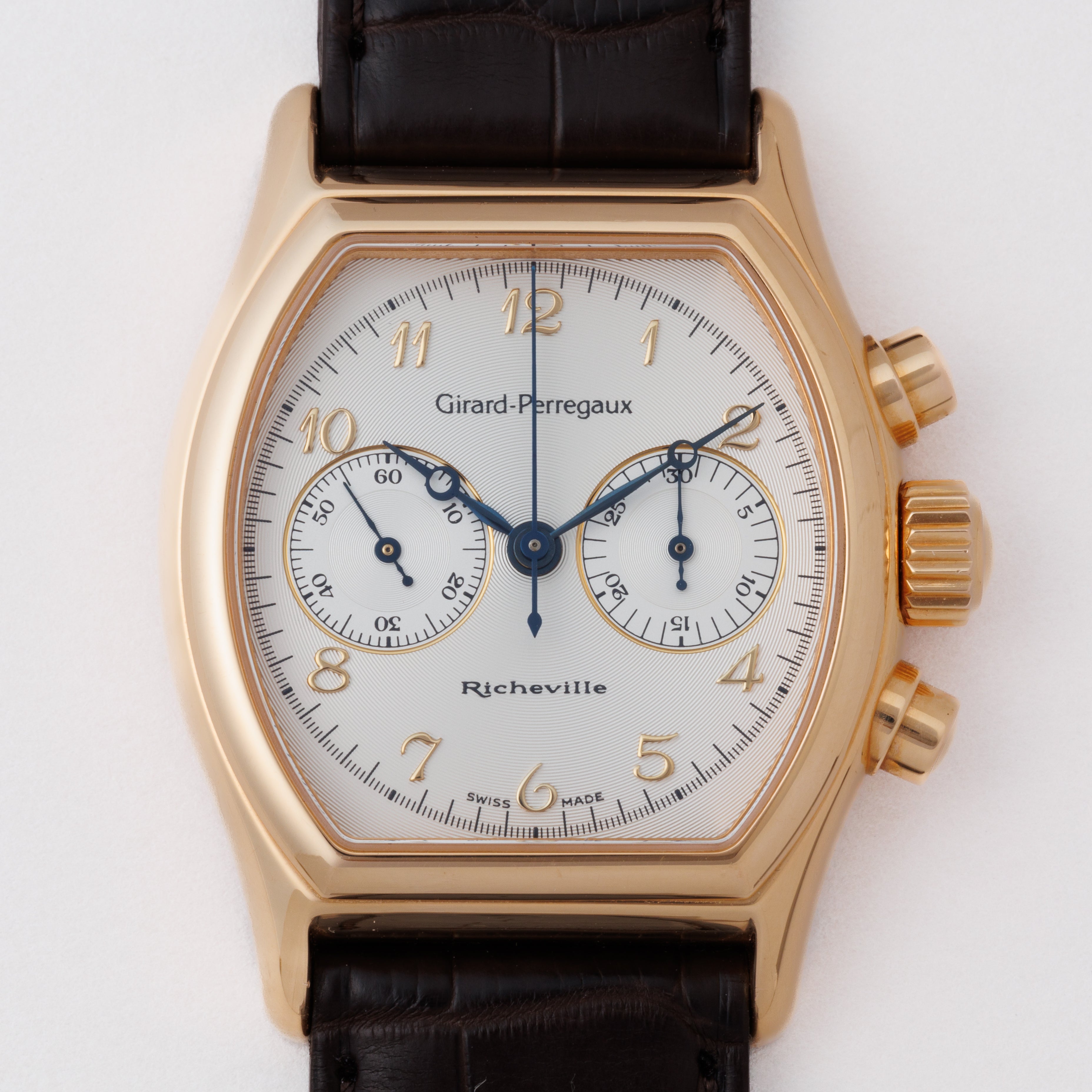 ジラール・ペルゴ リシュビル 18金無垢ピンクゴールド 1990年代製 Ref.2710 手巻き ギャラ付き