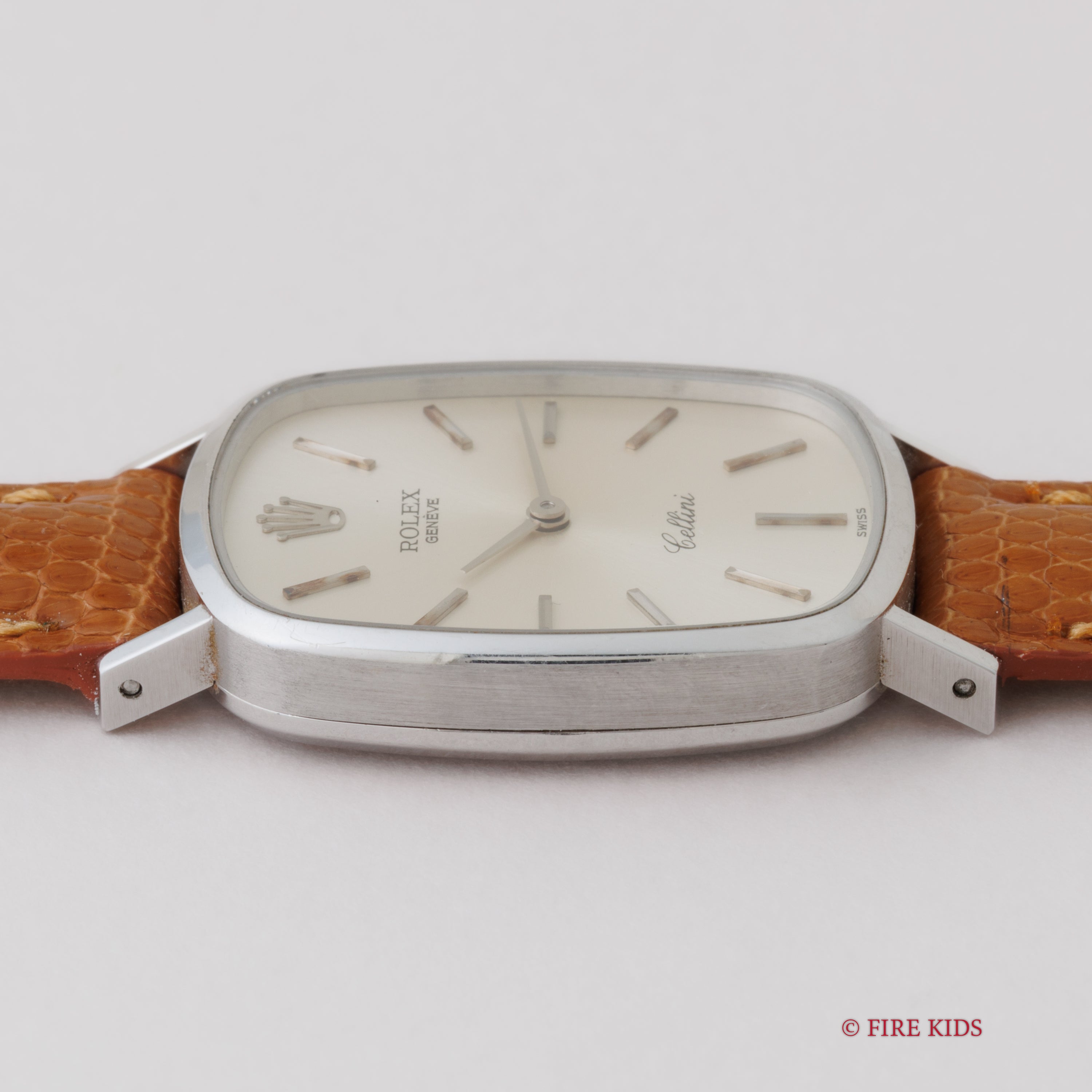 ロレックス 18金無垢ホワイトゴールド チェリーニ 1974年製 手巻き Ref.4111 箱ギャラ