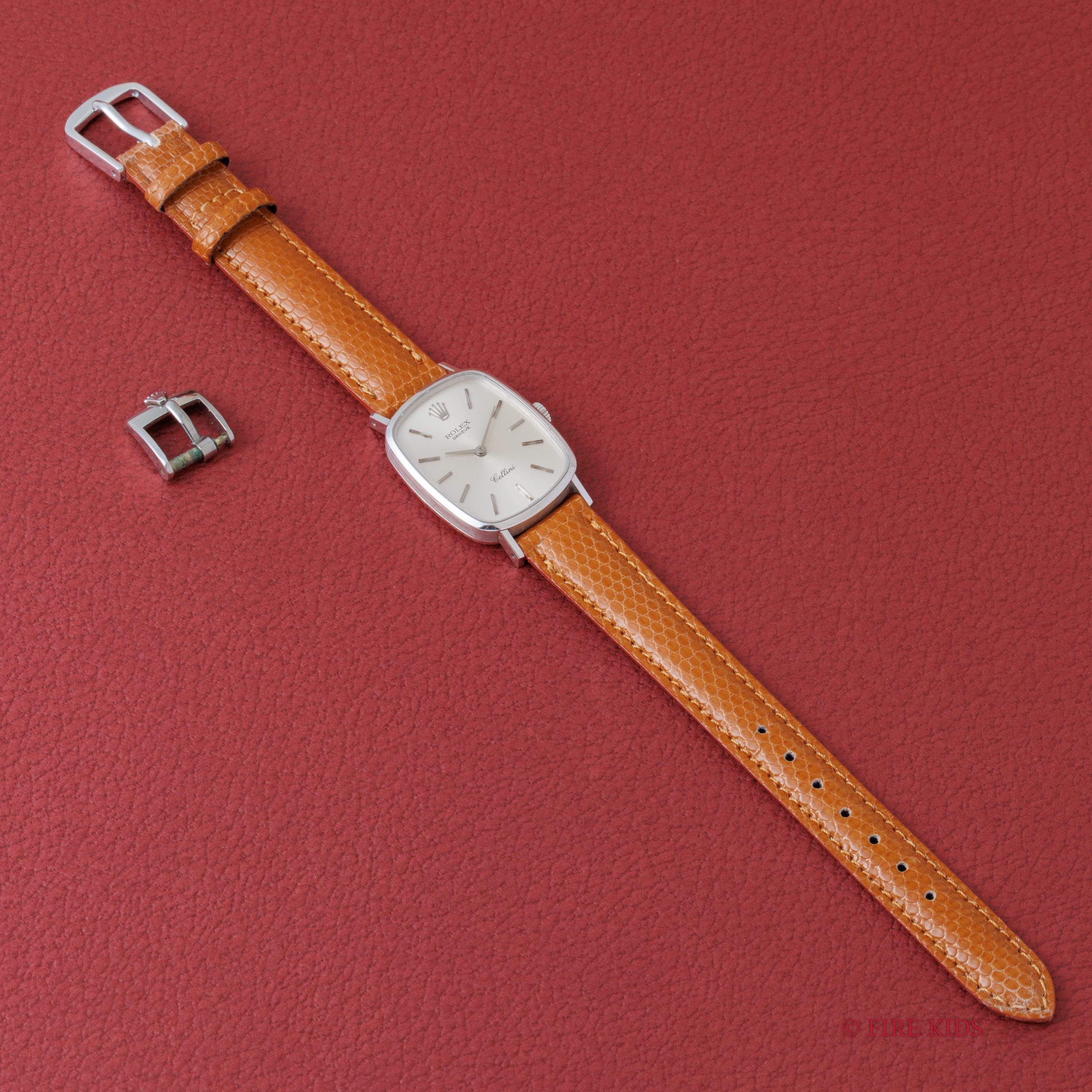 ロレックス 18金無垢ホワイトゴールド チェリーニ 1974年製 手巻き Ref.4111 箱ギャラ