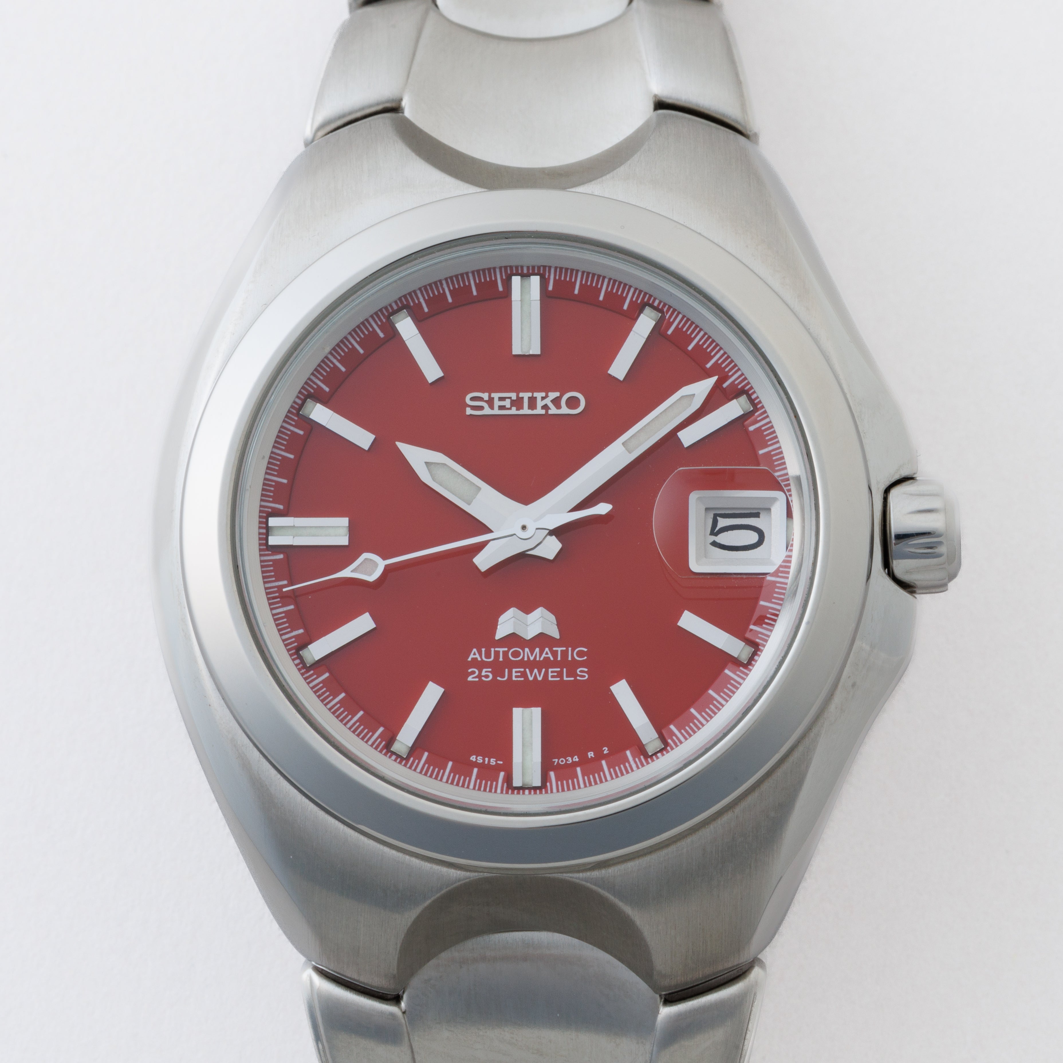 セイコー 4Sメカニカル レッドダイヤル 1998年製 Ref.4S15-7030