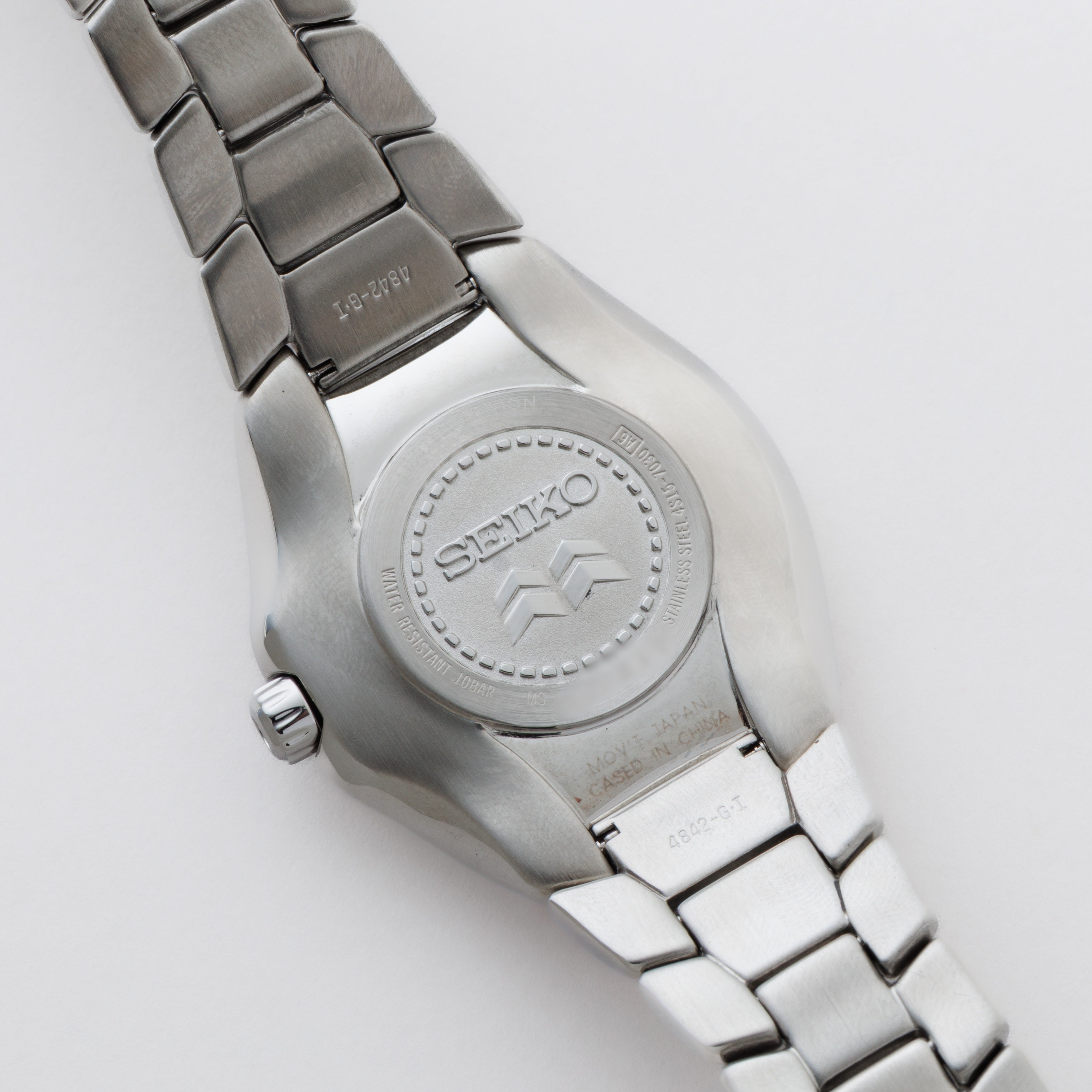 セイコー 4Sメカニカル レッドダイヤル 1998年製 Ref.4S15-7030 箱