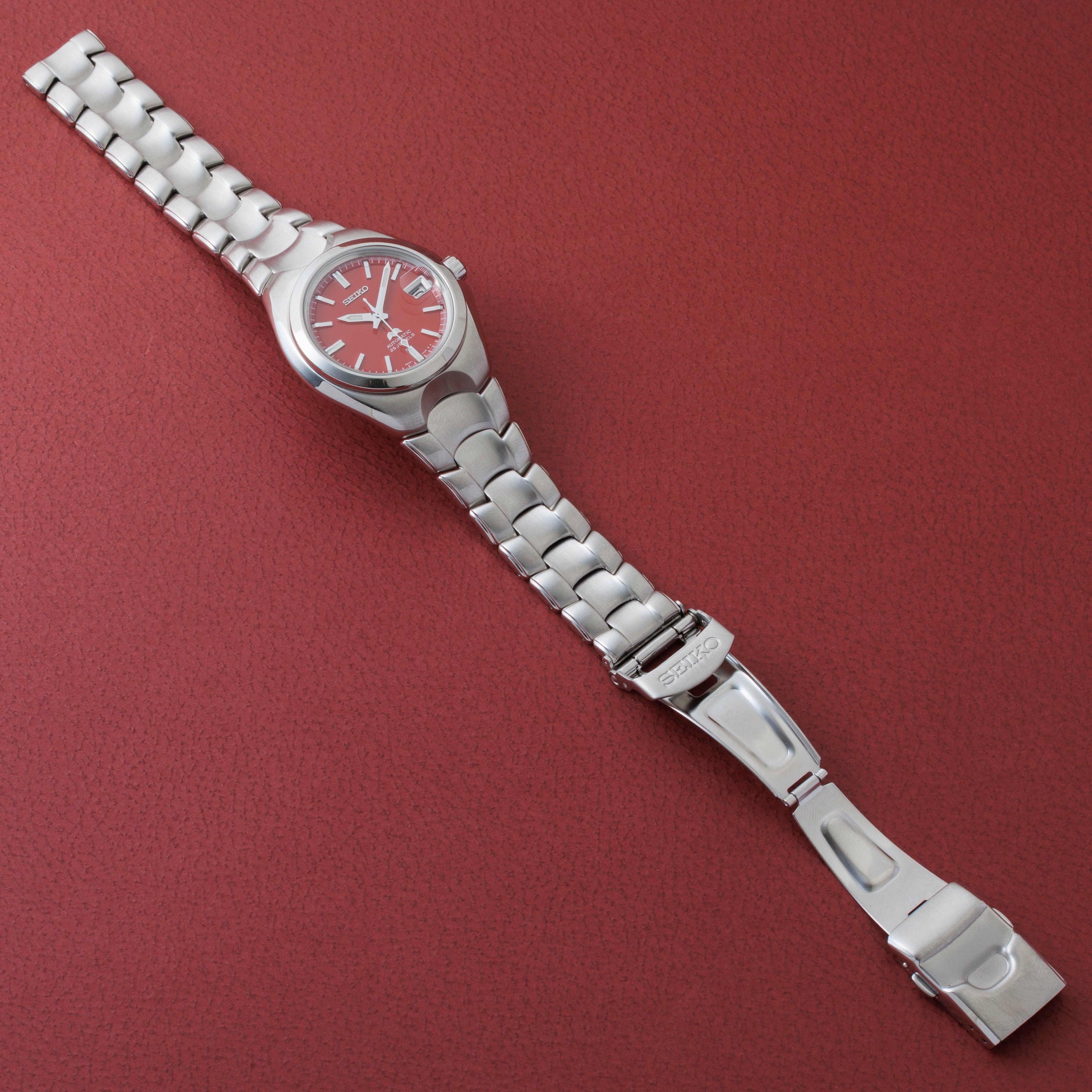 セイコー 4Sメカニカル レッドダイヤル 1998年製 Ref.4S15-7030 箱