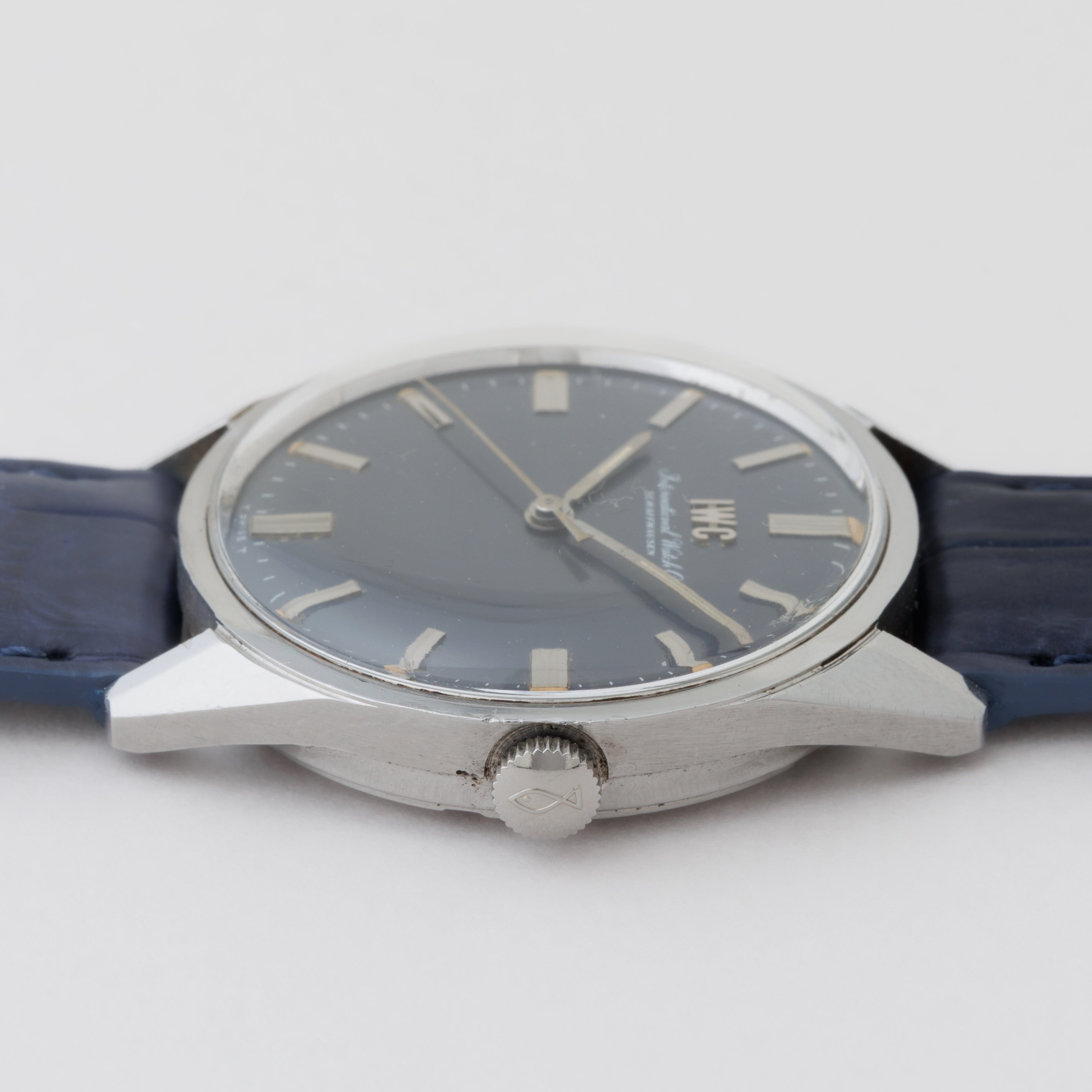 IWC ラウンド グレーダイヤル 1969年製 Ref.R810 手巻き Cal.89 スクリューバックケース お魚リューズ