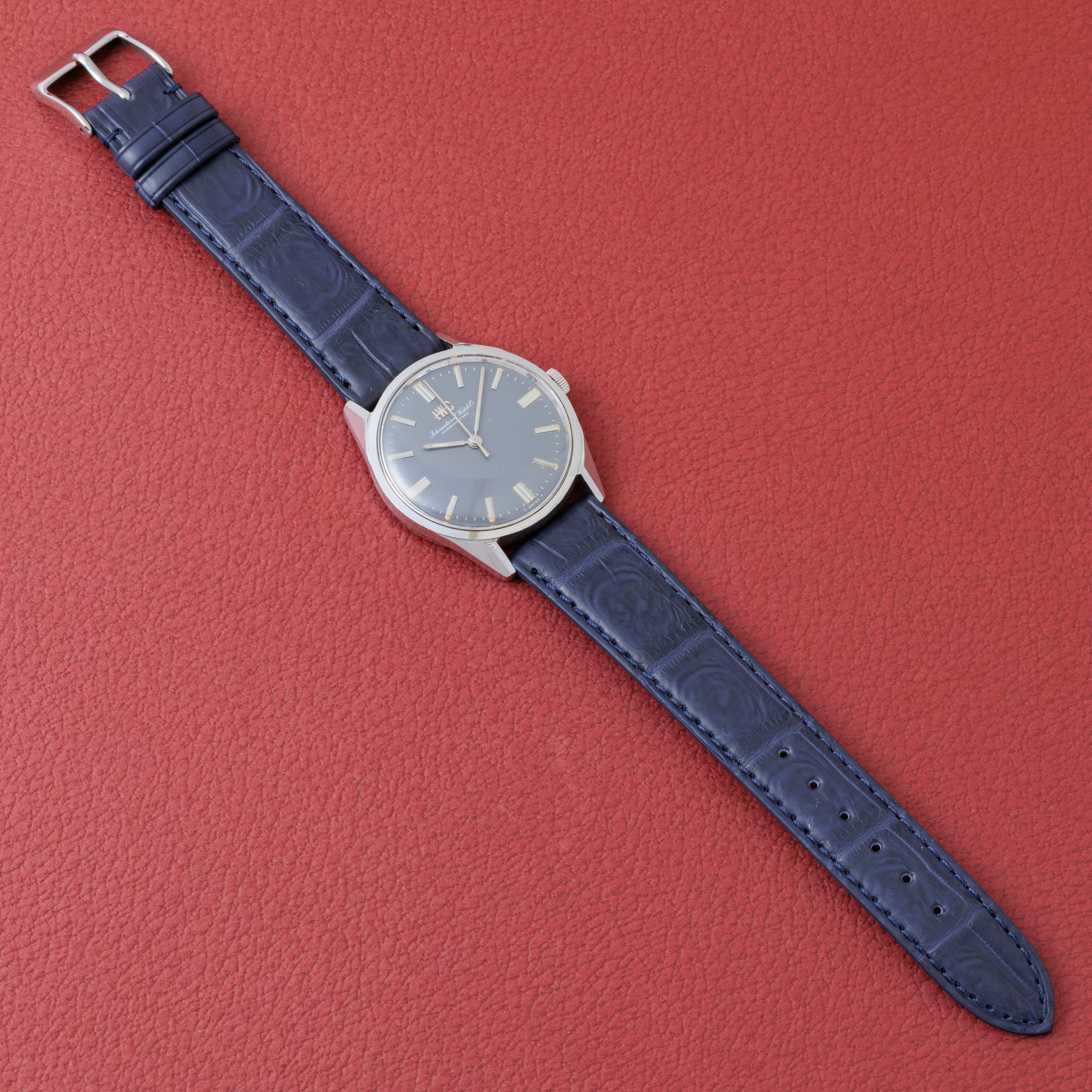 IWC ラウンド グレーダイヤル 1969年製 Ref.R810 手巻き Cal.89 スクリューバックケース お魚リューズ