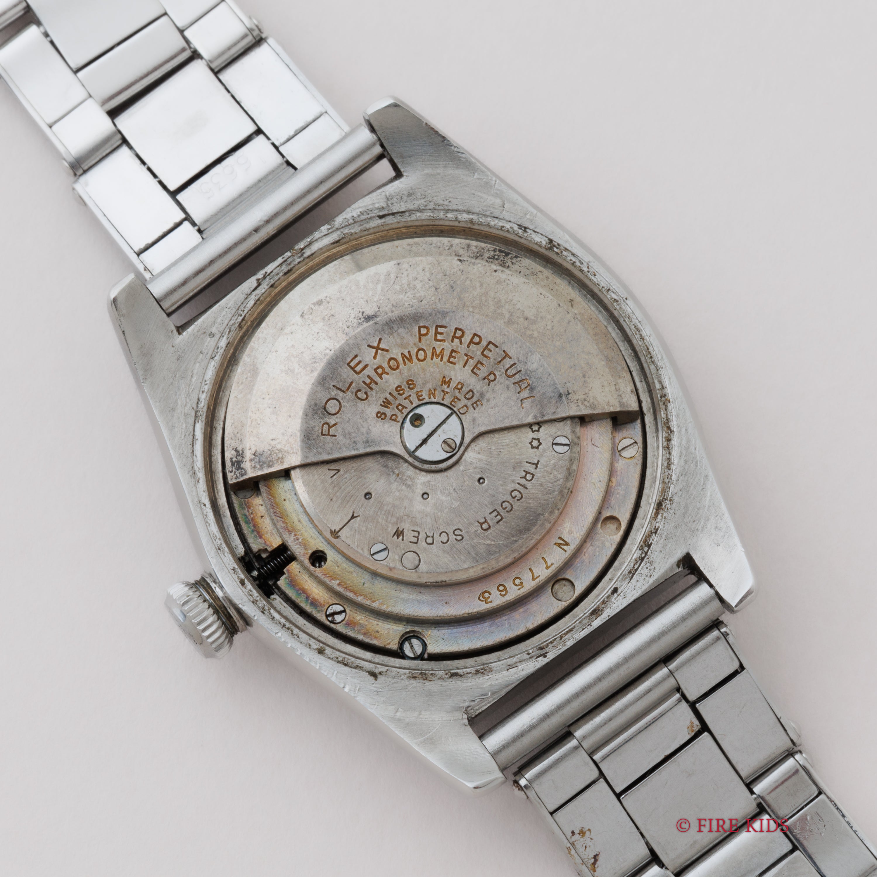 ロレックス バブルバック 1946年製 飛びアラビアダイヤル Ref.2940 純正ブレス付き(FF社外)